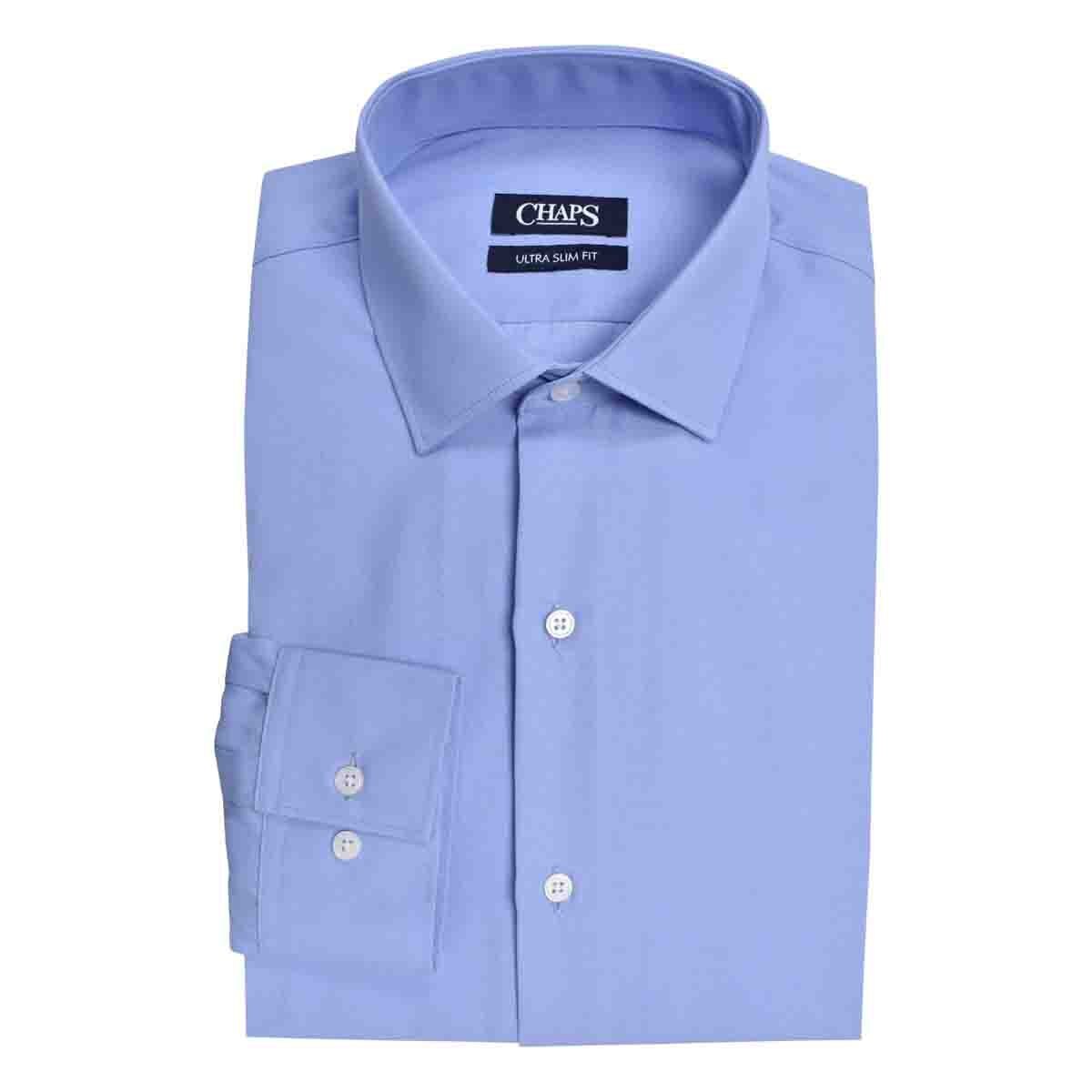 Camisa de Vestir Ultra Slim Color Azul Medio Chaps