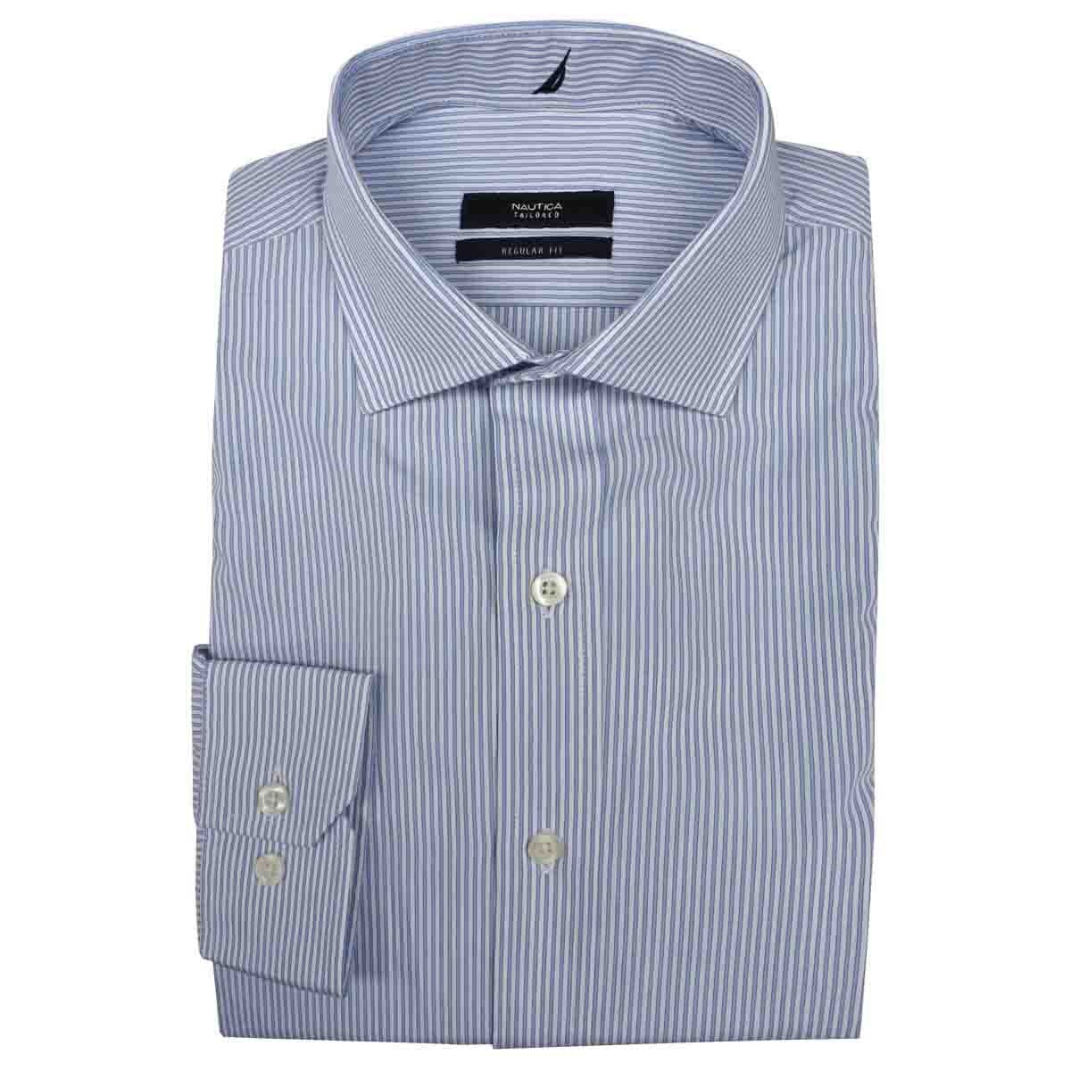 Camisa de Vestir Regular Color Azul Combinado Nautica
