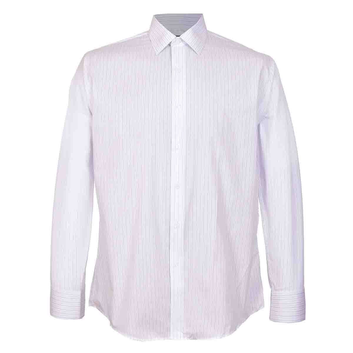 Camisa de Vestir Color Azul Combinado Comfort Fit John Henry