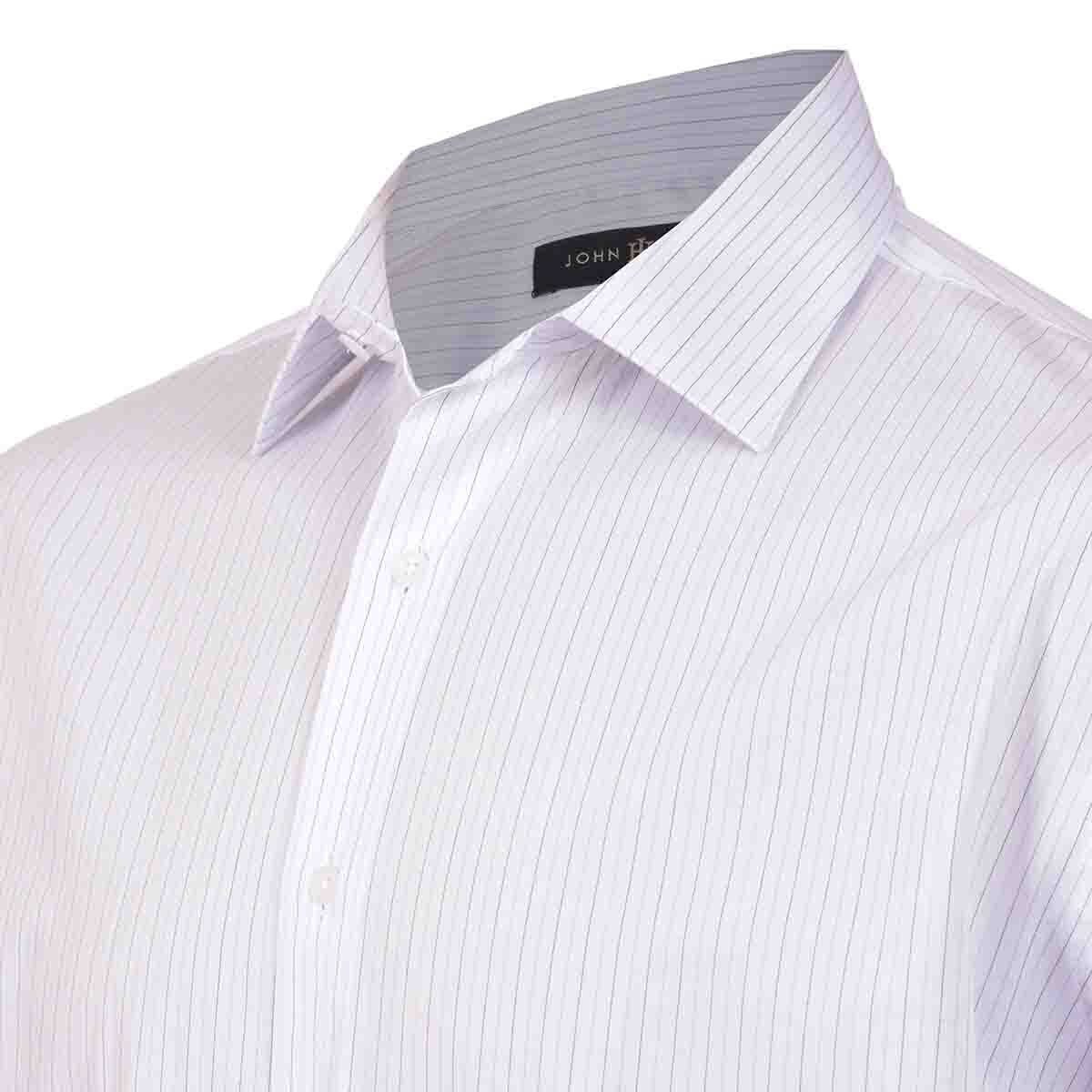 Camisa de Vestir Color Azul Combinado Comfort Fit John Henry