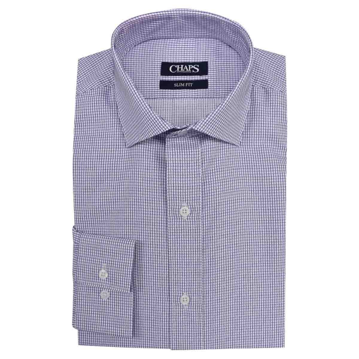 Camisa de Vestir Slim Color Morado Combinado Chaps