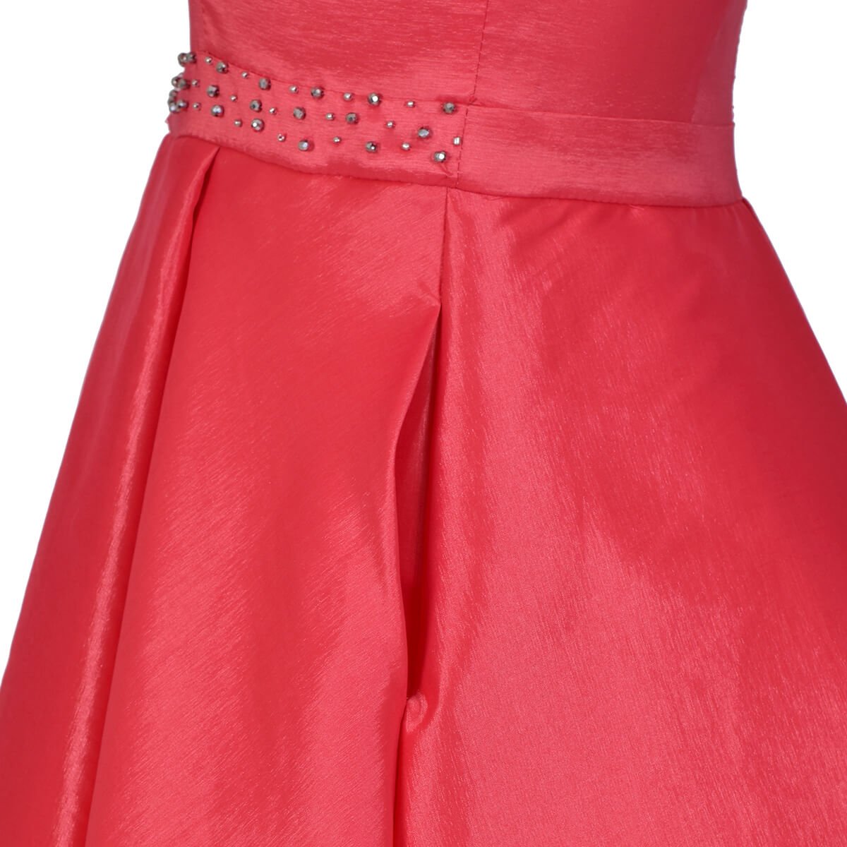 Vestido de Fiesta Hi Low Bordado en Fajilla de Tafeta Philosophy Jr Nights