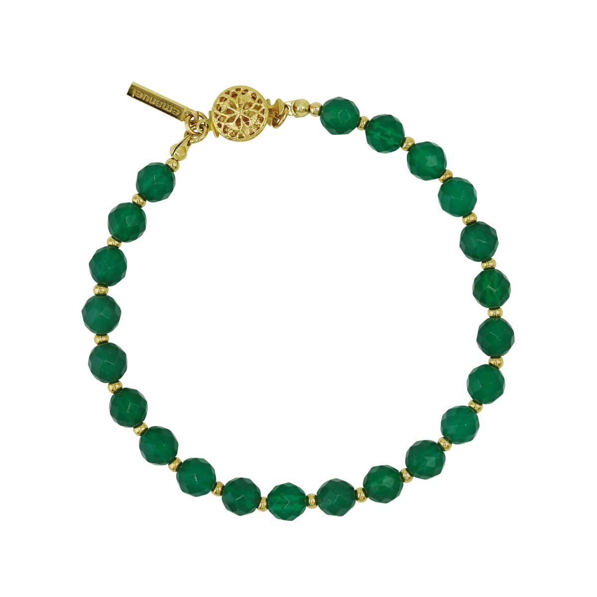 Pulsera con Agata, Filigrana y Placa Distintiva Emanuel Ungaro