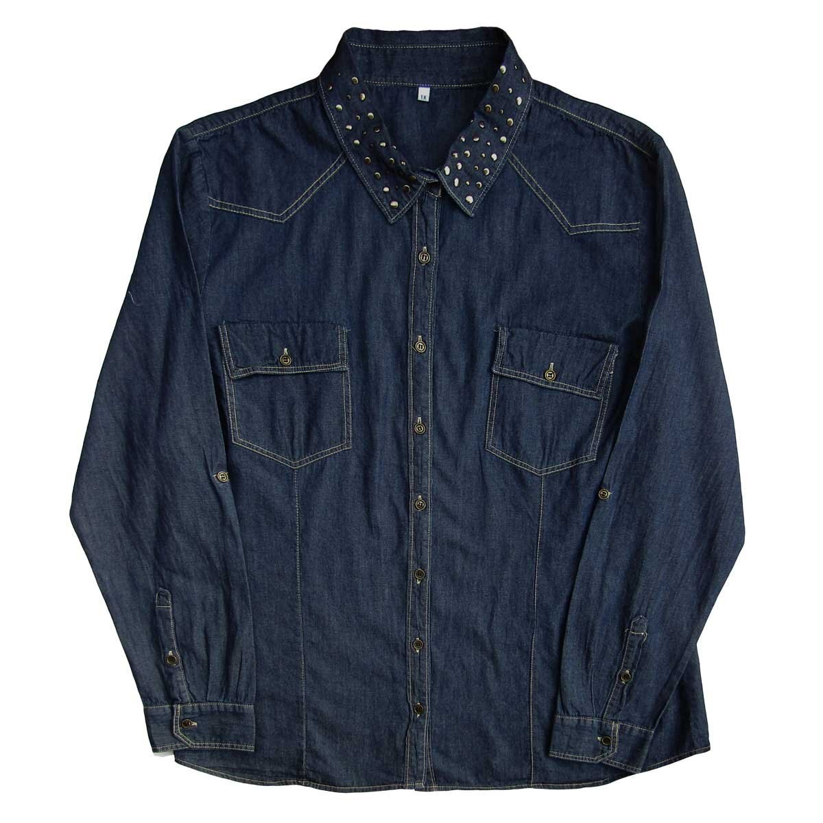 Blusa para Dama Mezclilla con Elevador Fukka