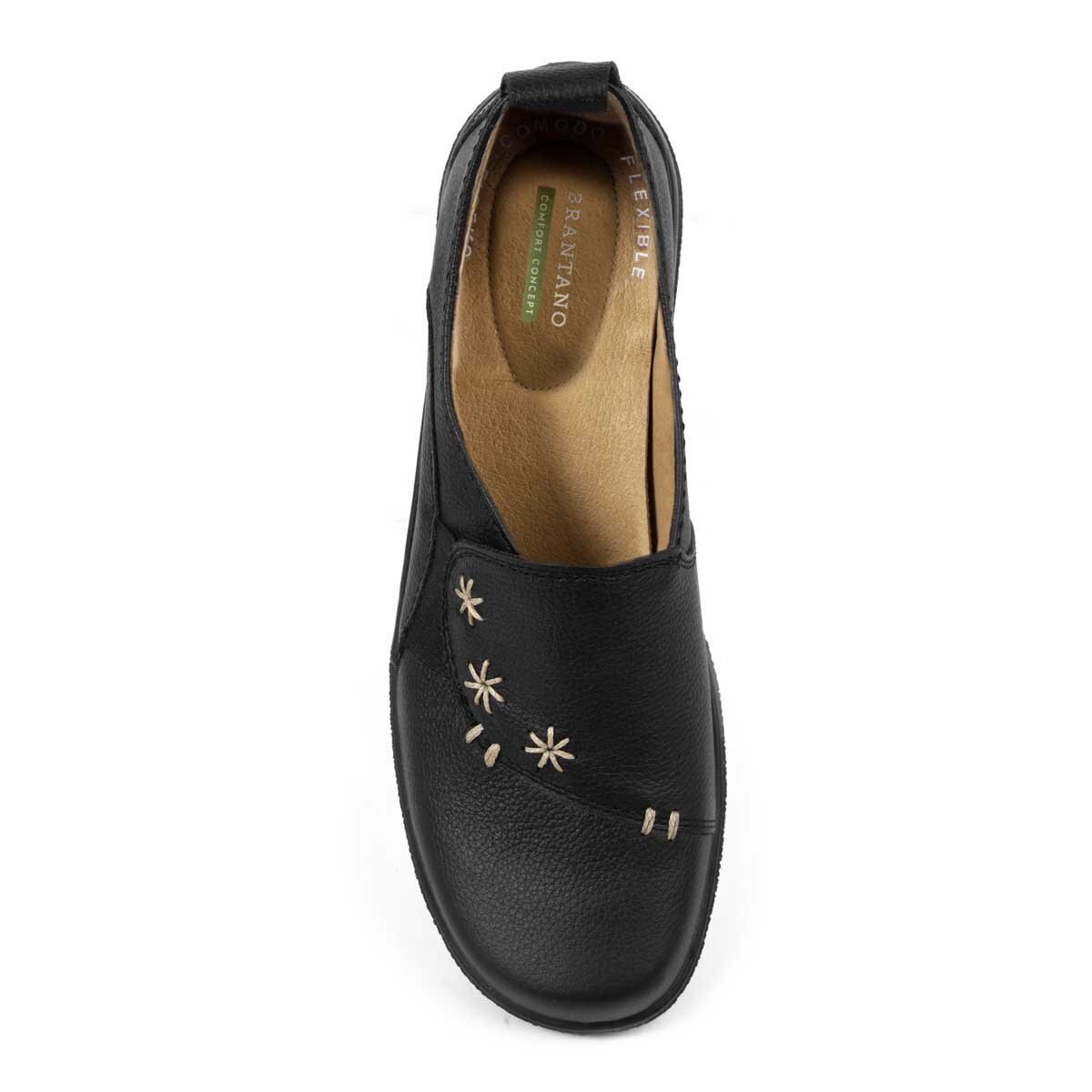 Zapato con Bordado y Ajuste Resorte Brantano