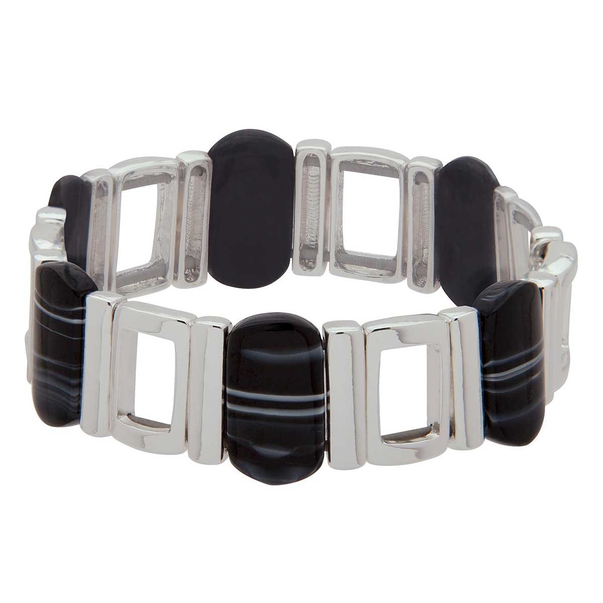 Brazalete de Acero Plateado Nine West