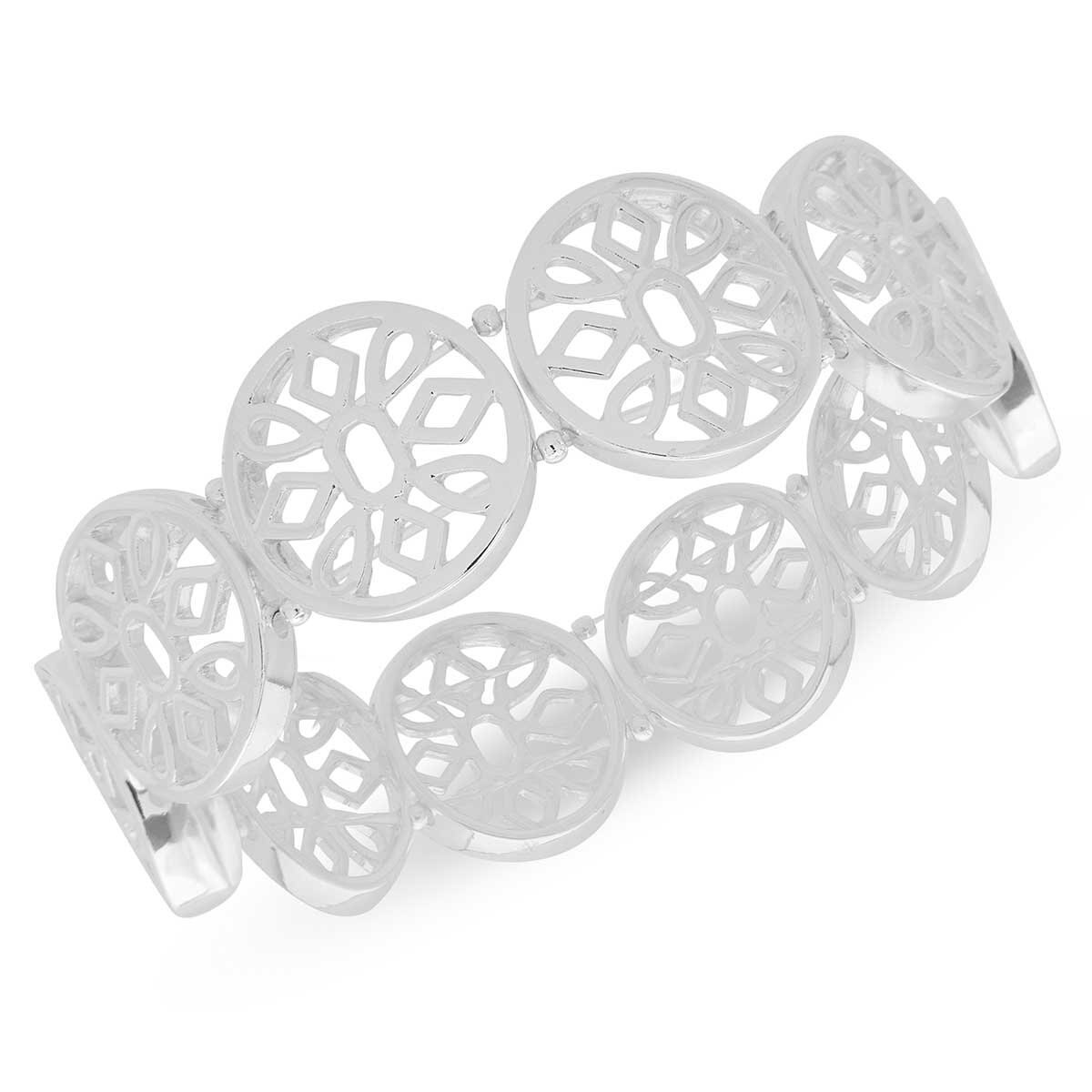 Brazalete de Acero Plateado Nine West