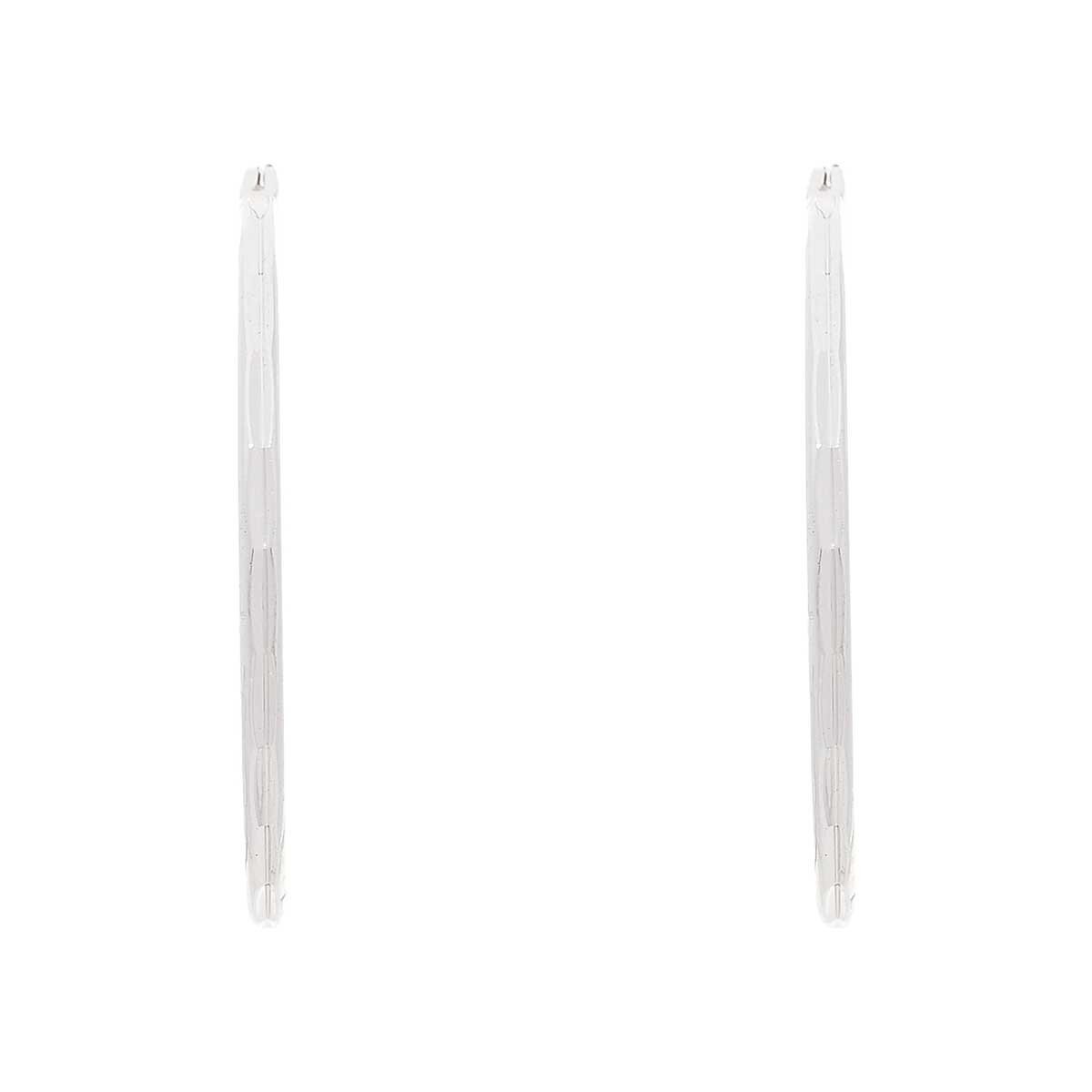 Aretes Color Plateado en Acabado Pulido Napier