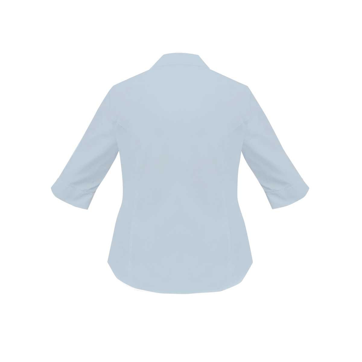Blusa para Dama Básica Manga 3/4 Azul Pavla Mint