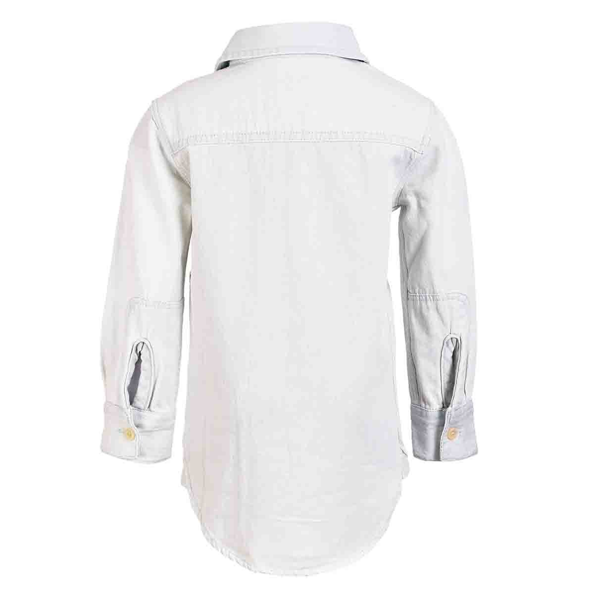 Camisa Manga Larga Mezclilla para Niño