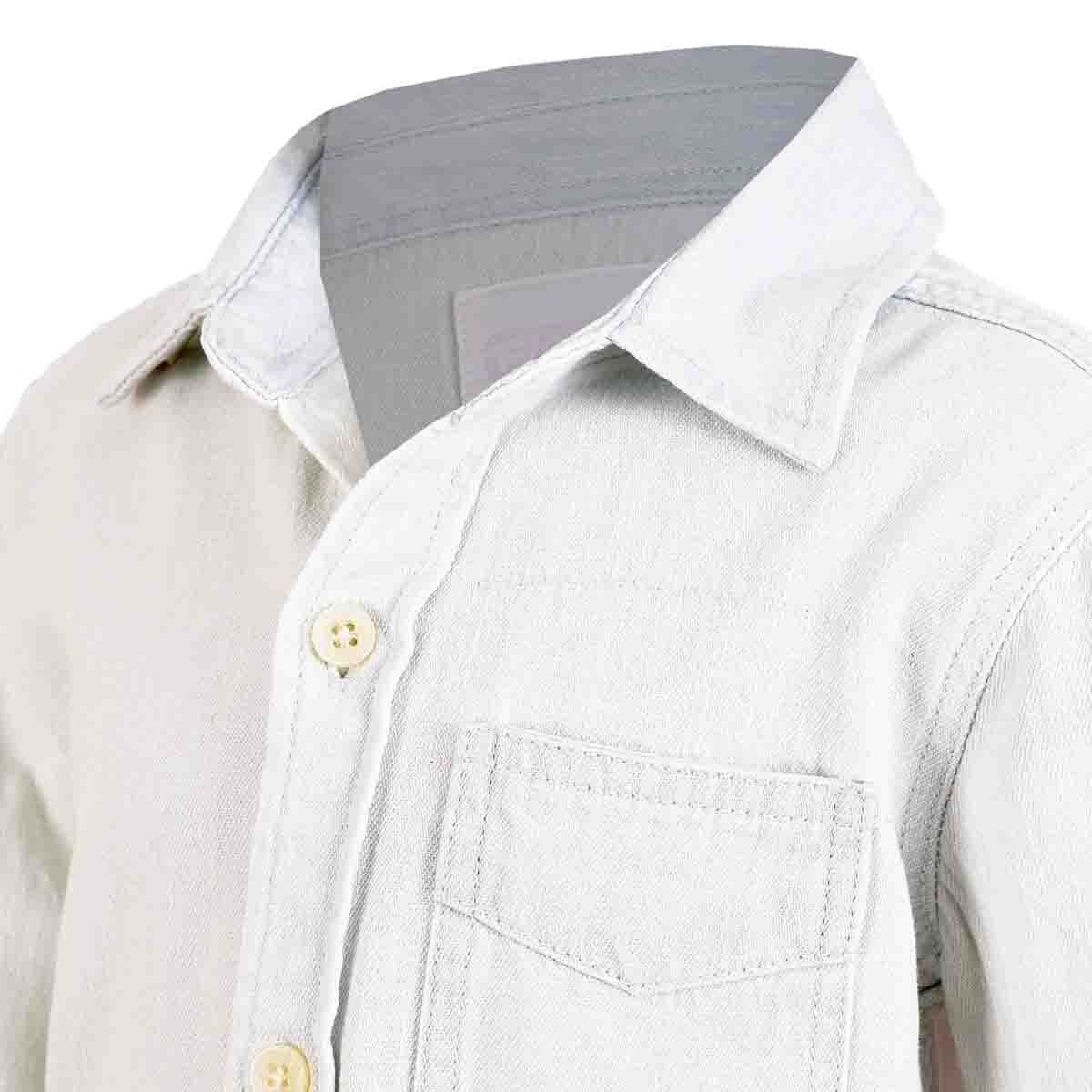 Camisa Manga Larga Mezclilla para Niño
