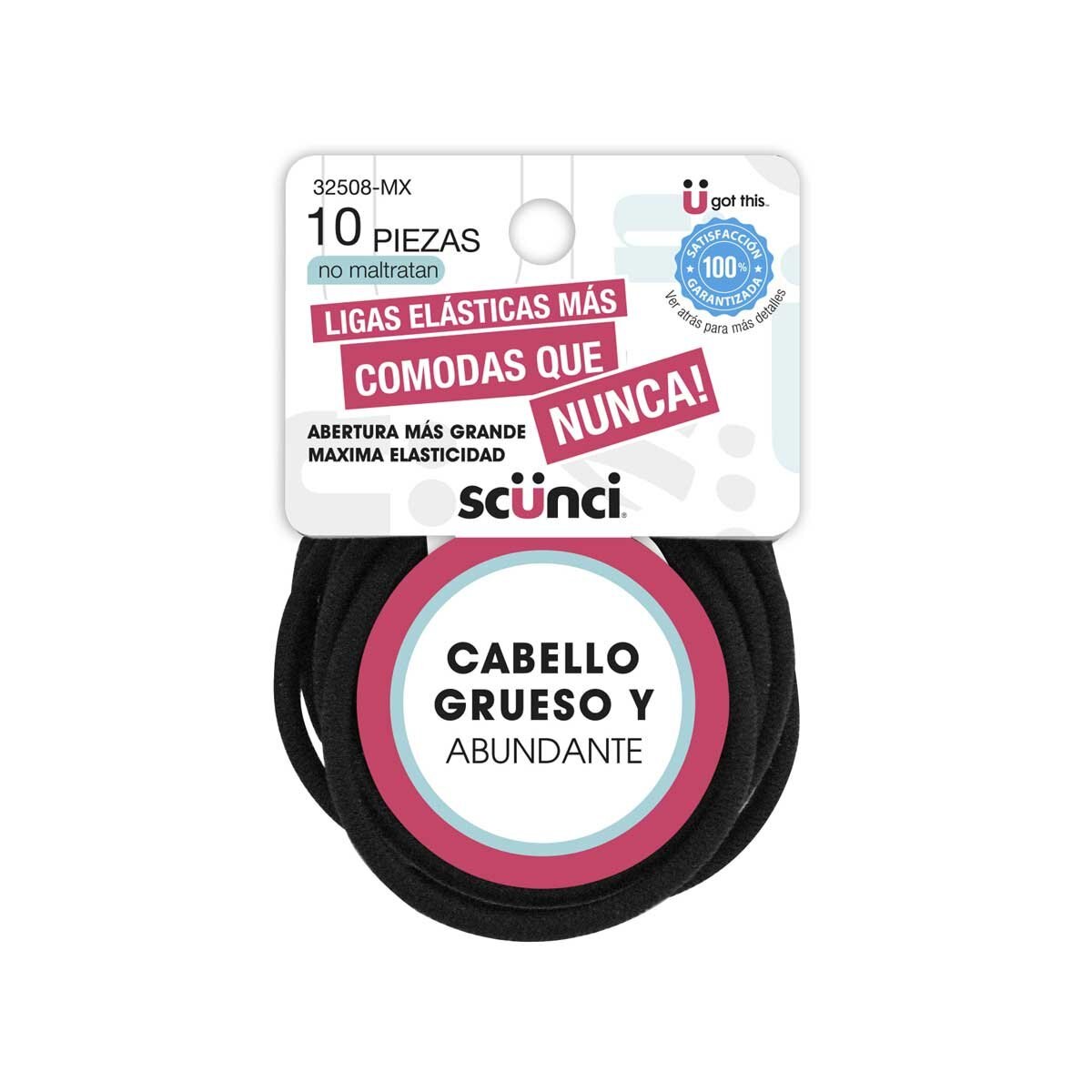 Ligas Elásticas para Cabello Largo Scunci