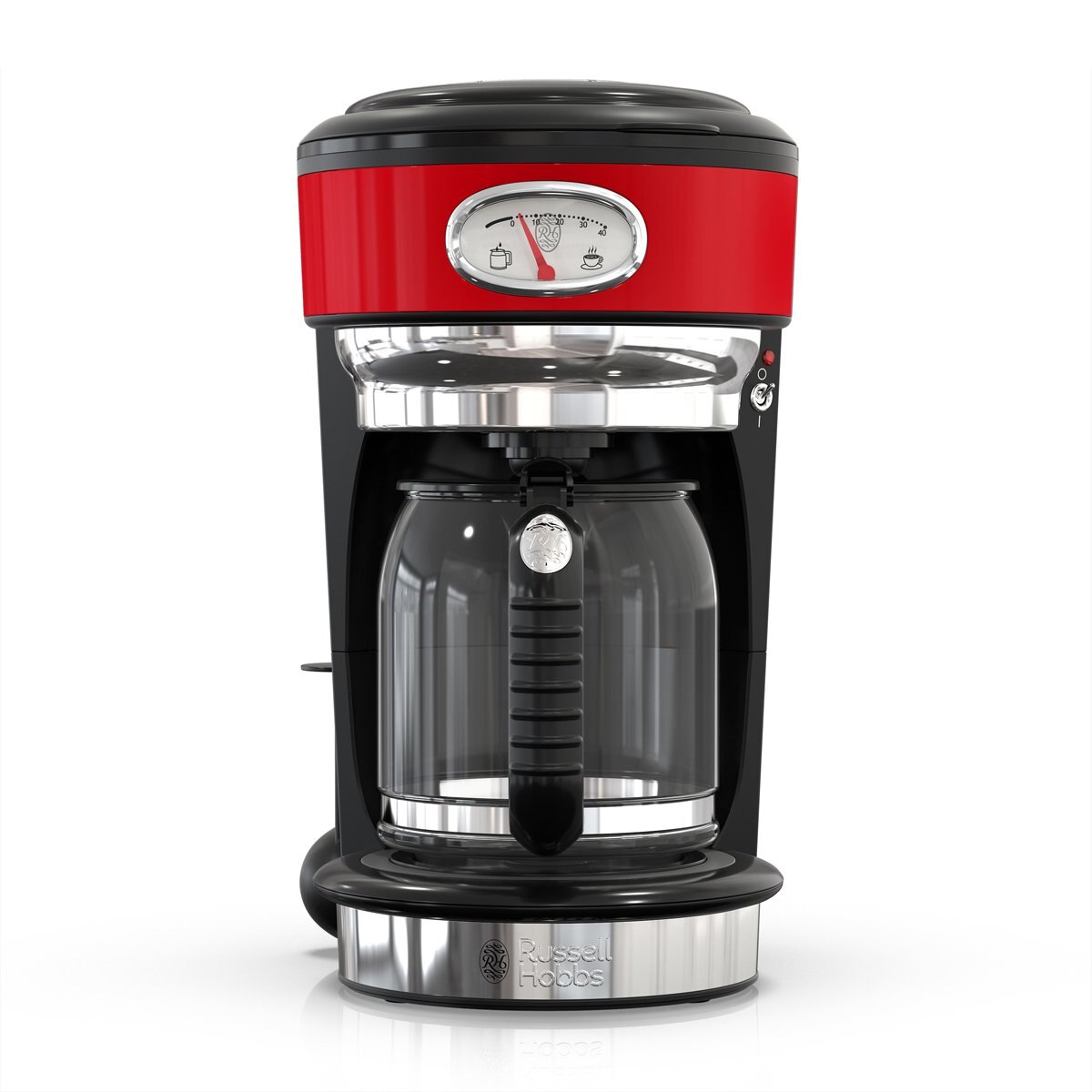 Cafetera Roja de 8 Tazas Russell Hobbs Retro
