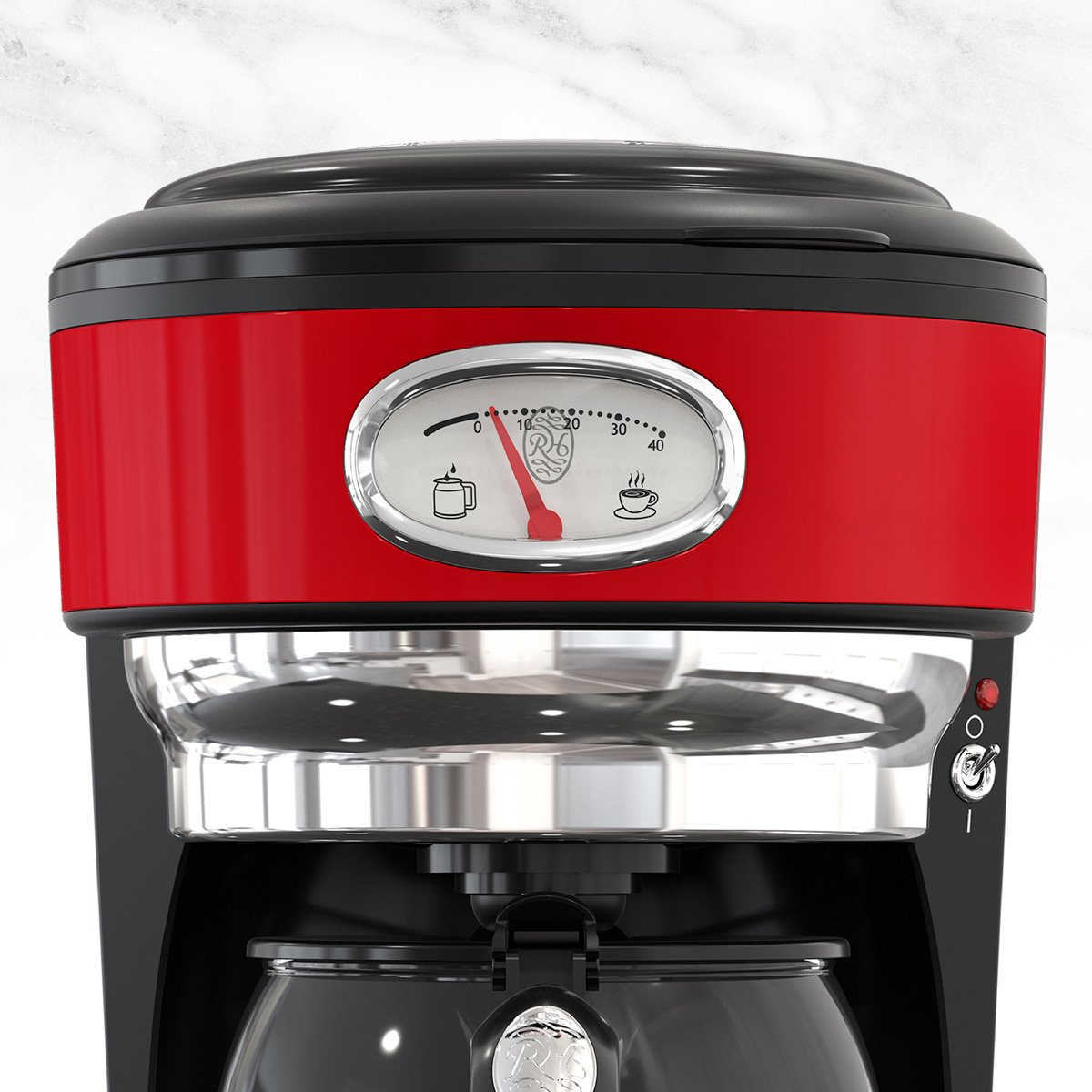 Cafetera Roja de 8 Tazas Russell Hobbs Retro