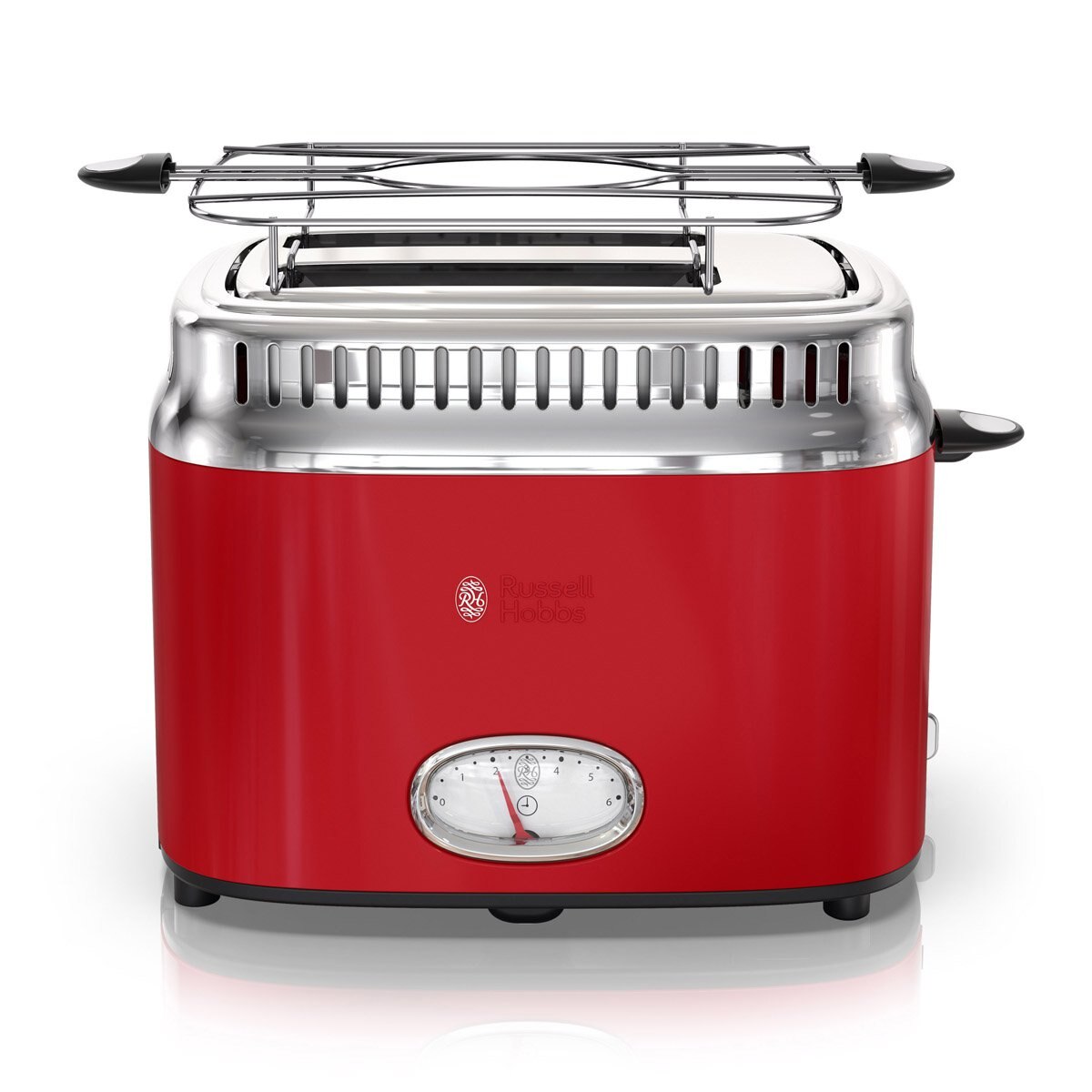 Tostador Rojo de 2 Rebanadas Retro Russell Hobbs