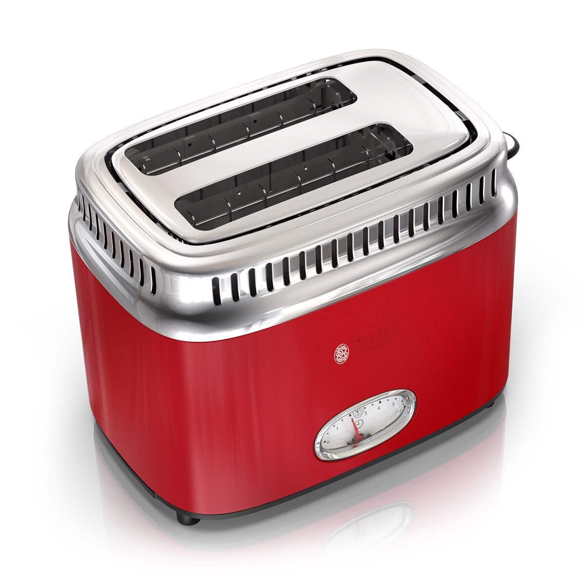 Tostador Rojo de 2 Rebanadas Retro Russell Hobbs