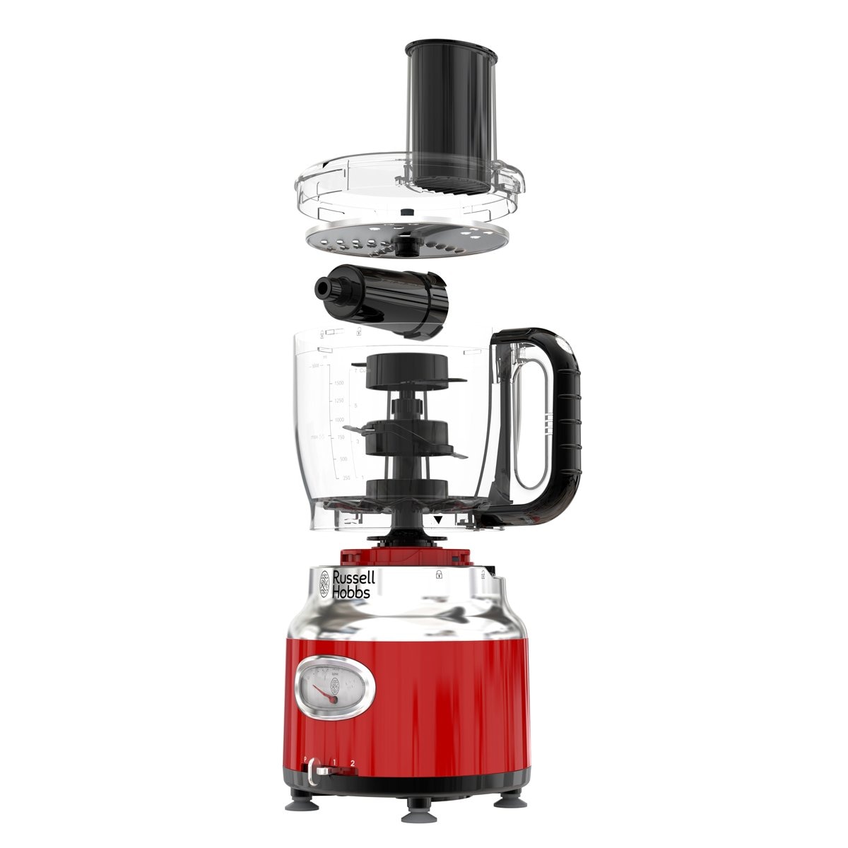 Procesador de Alimentos Rojo Retro Russell Hobbs
