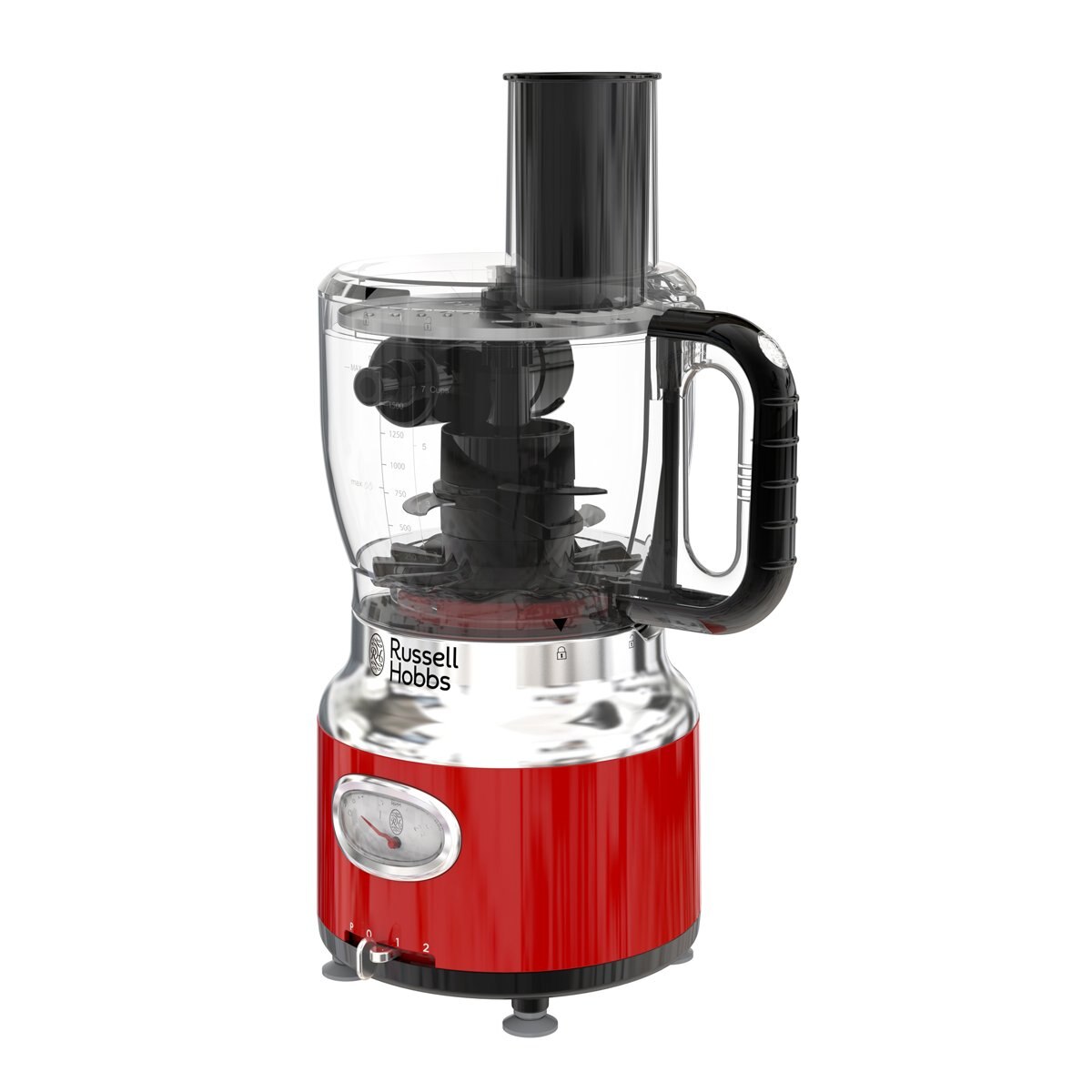 Procesador de Alimentos Rojo Retro Russell Hobbs