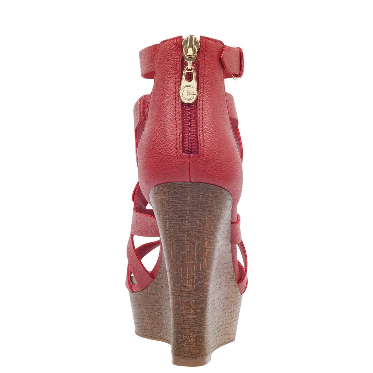 Alpargata Cuña Rojo G By Guess
