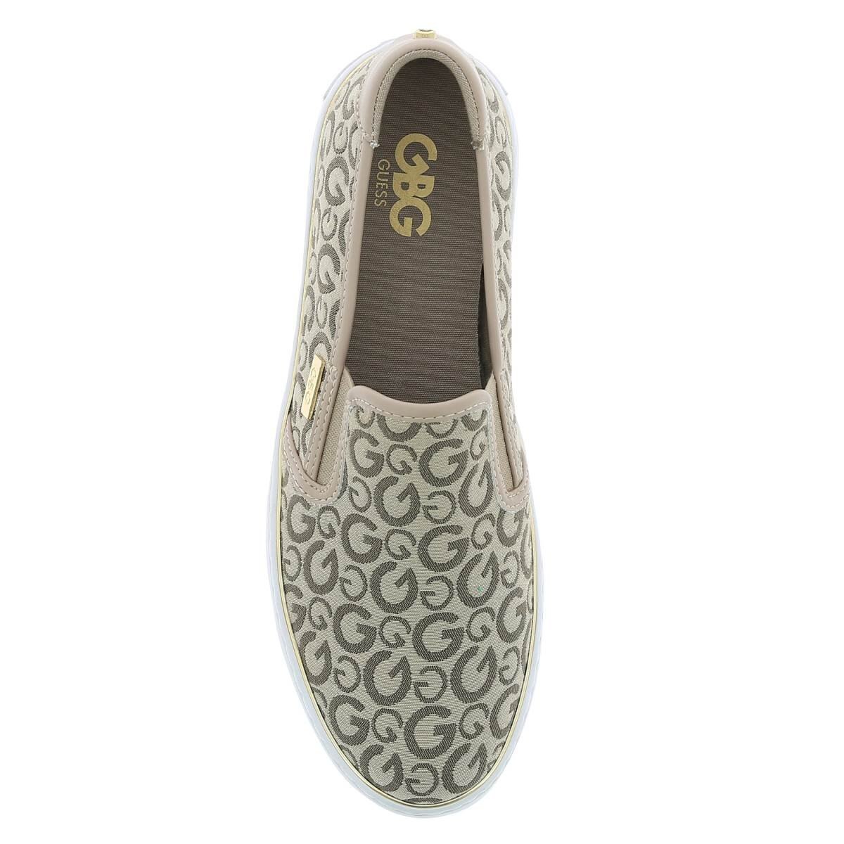 Tenis Casual Slip On Café Combinado G By Guess