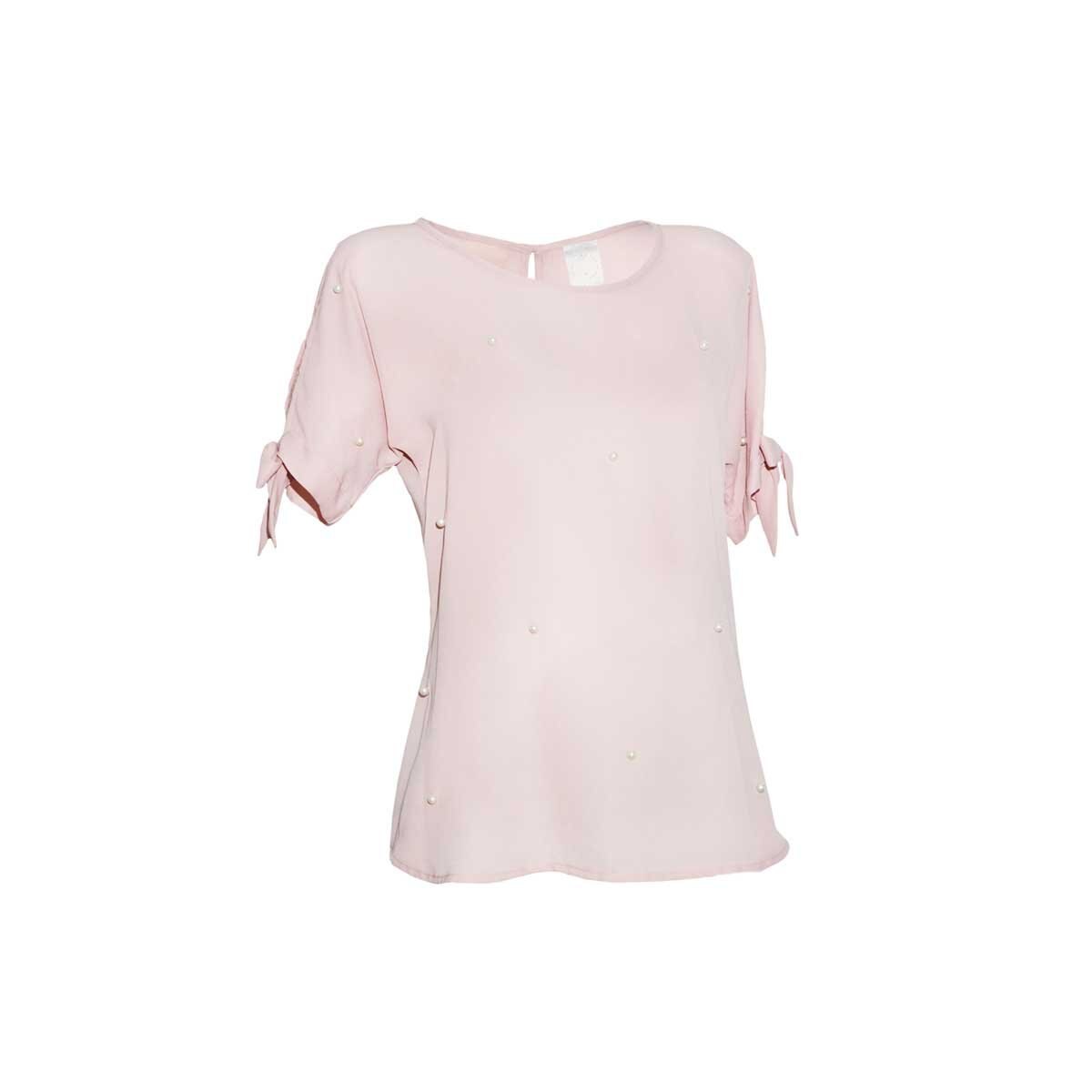 Blusa para Dama con Amarre Perlas Nine To Go