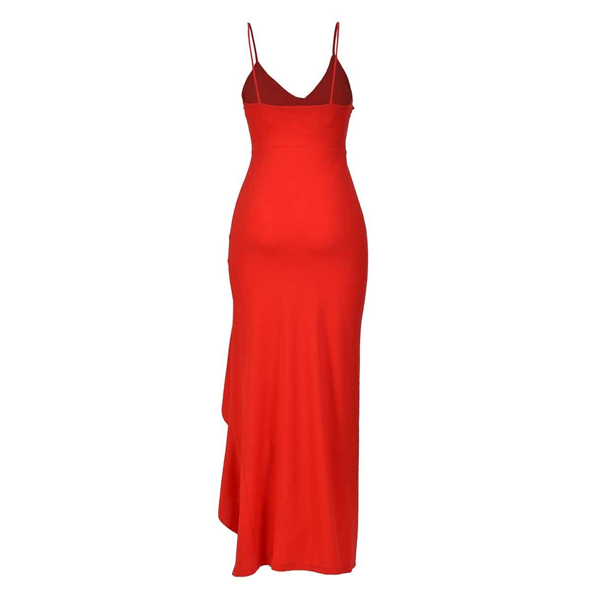 Vestido de Fiesta Largo con Olan Cruzado de Techno Philosophy Jr Nights