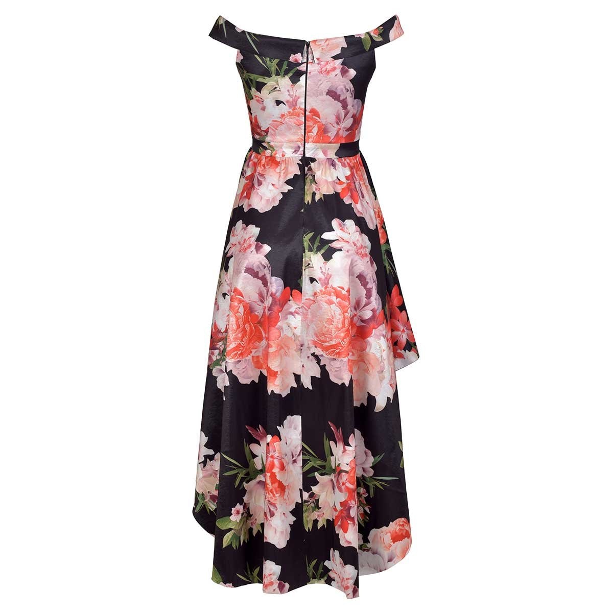 Vestido de Fiesta Hi Low con Falda Plisada de Tafeta Philosophy Jr Nights