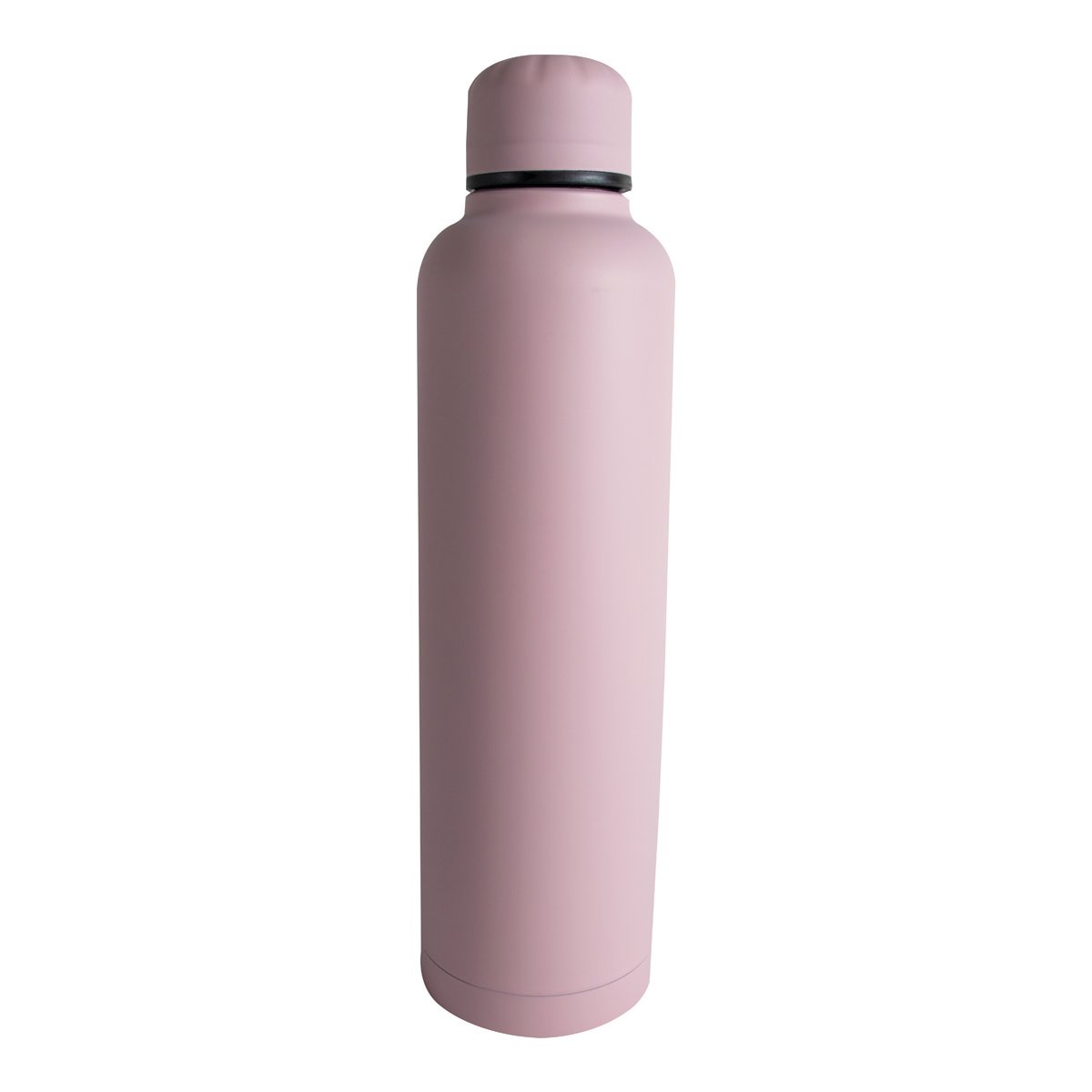 Home Nature Botella de Metal con Tapa Color Rosa