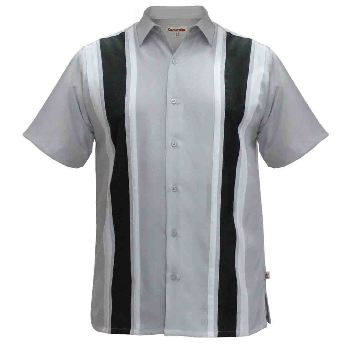 Camisa Manga Corta Color Gris Cancumisa