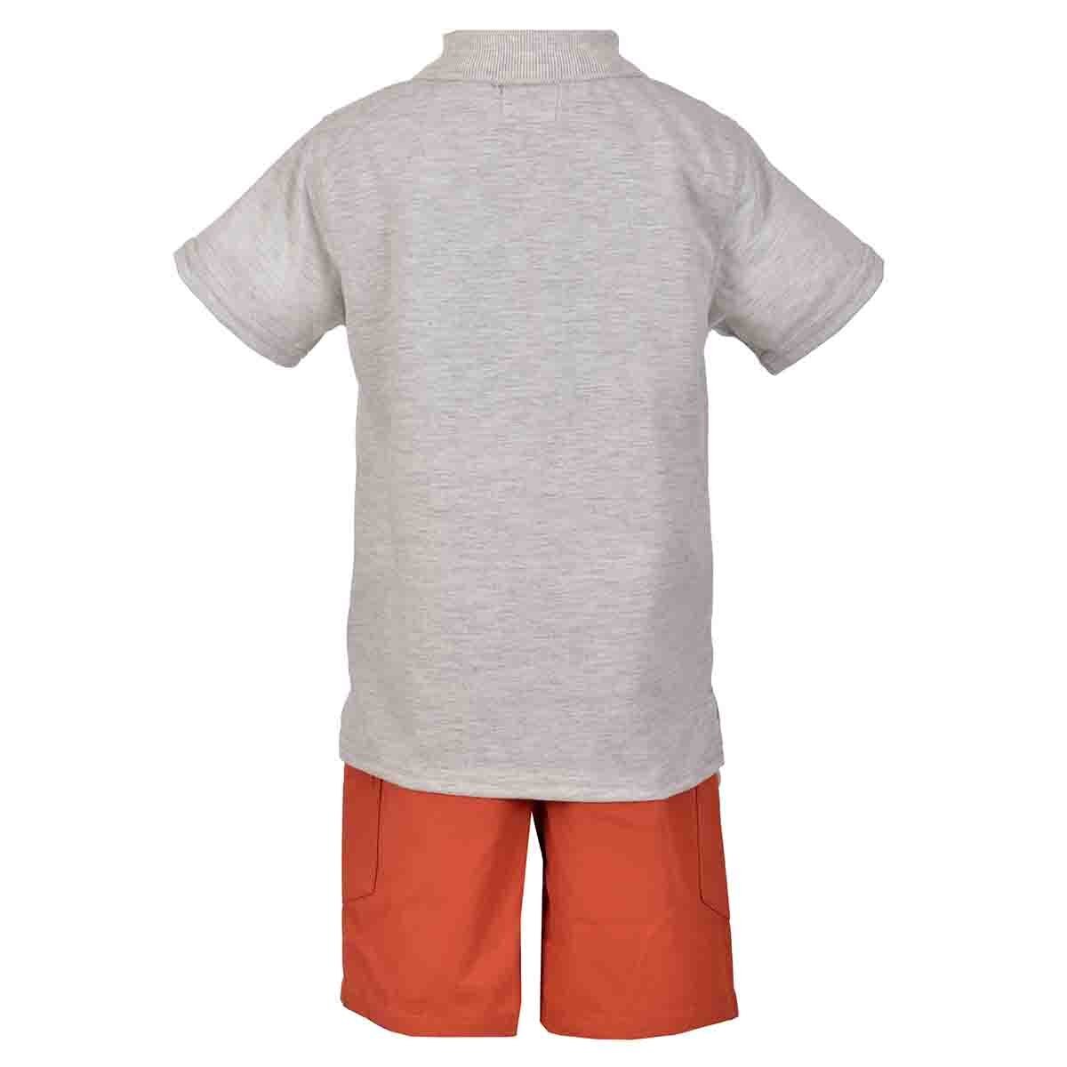 Conjunto de Polo Manga Corta Colo Gris Jeanious