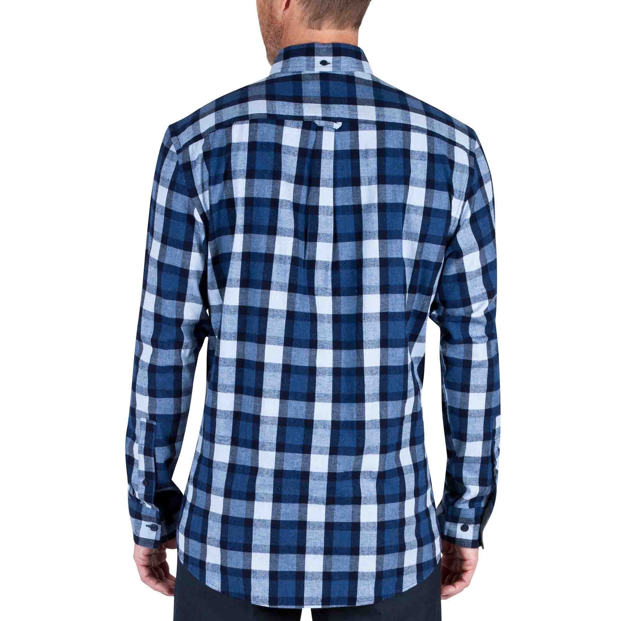 Camisa de Franela a Cuadros Stoned Washed Haggar