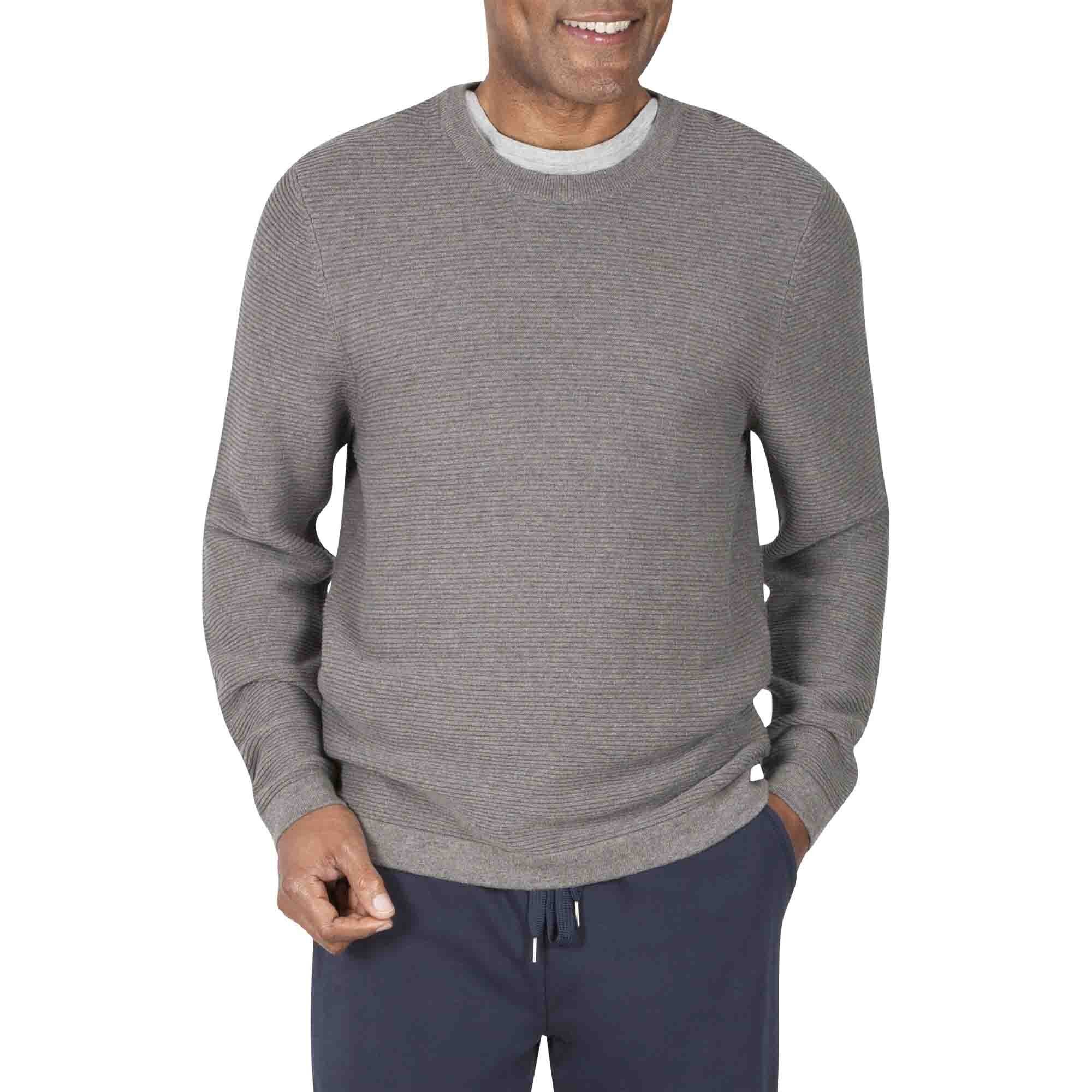 Suéter de Punto Patrón Horizontal Cuello Redondo Haggar