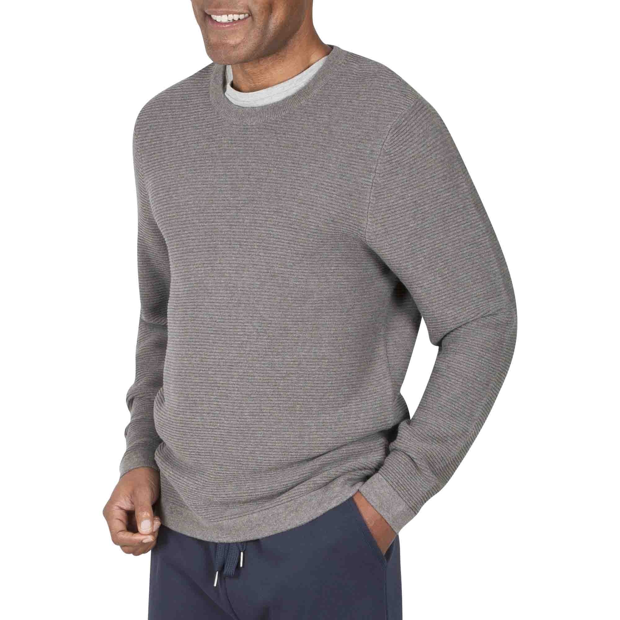 Suéter de Punto Patrón Horizontal Cuello Redondo Haggar