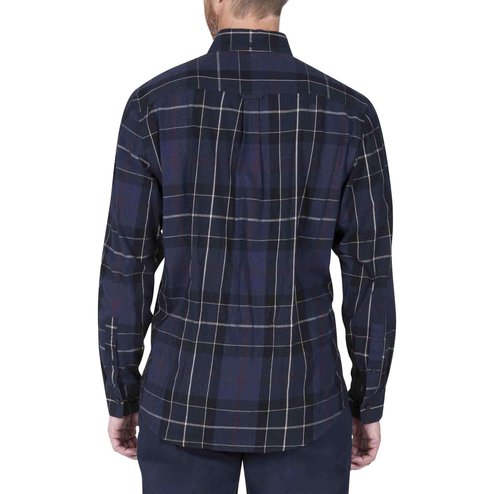 Camisa de Franela a Cuadros Manga Larga Color Azul Haggar