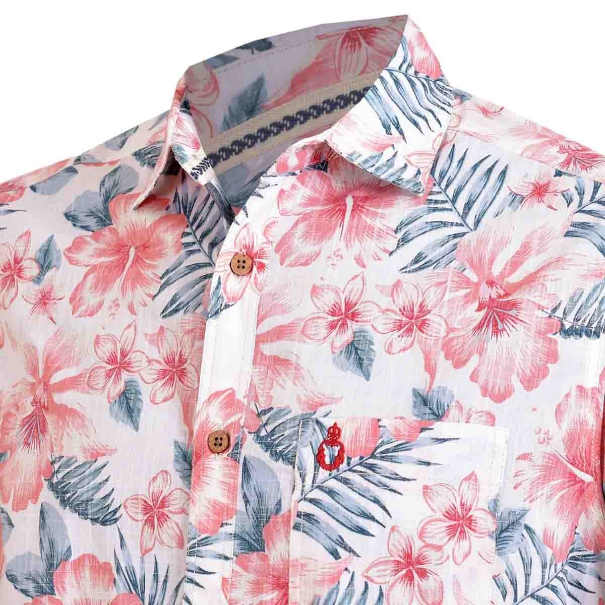 Camisa Manga Corta Color Rosa Alx
