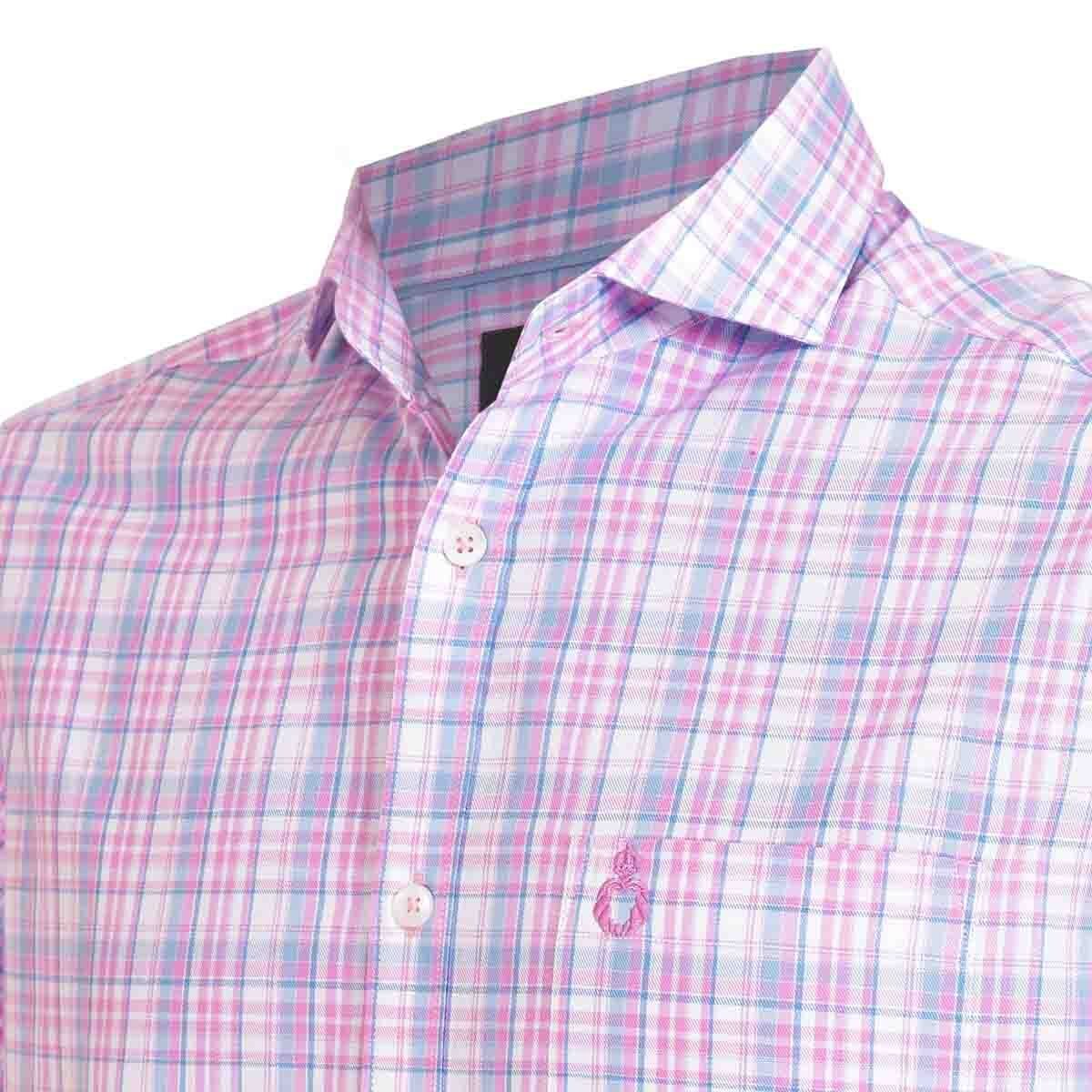 Camisa Manga Corta Color Rosa Alx