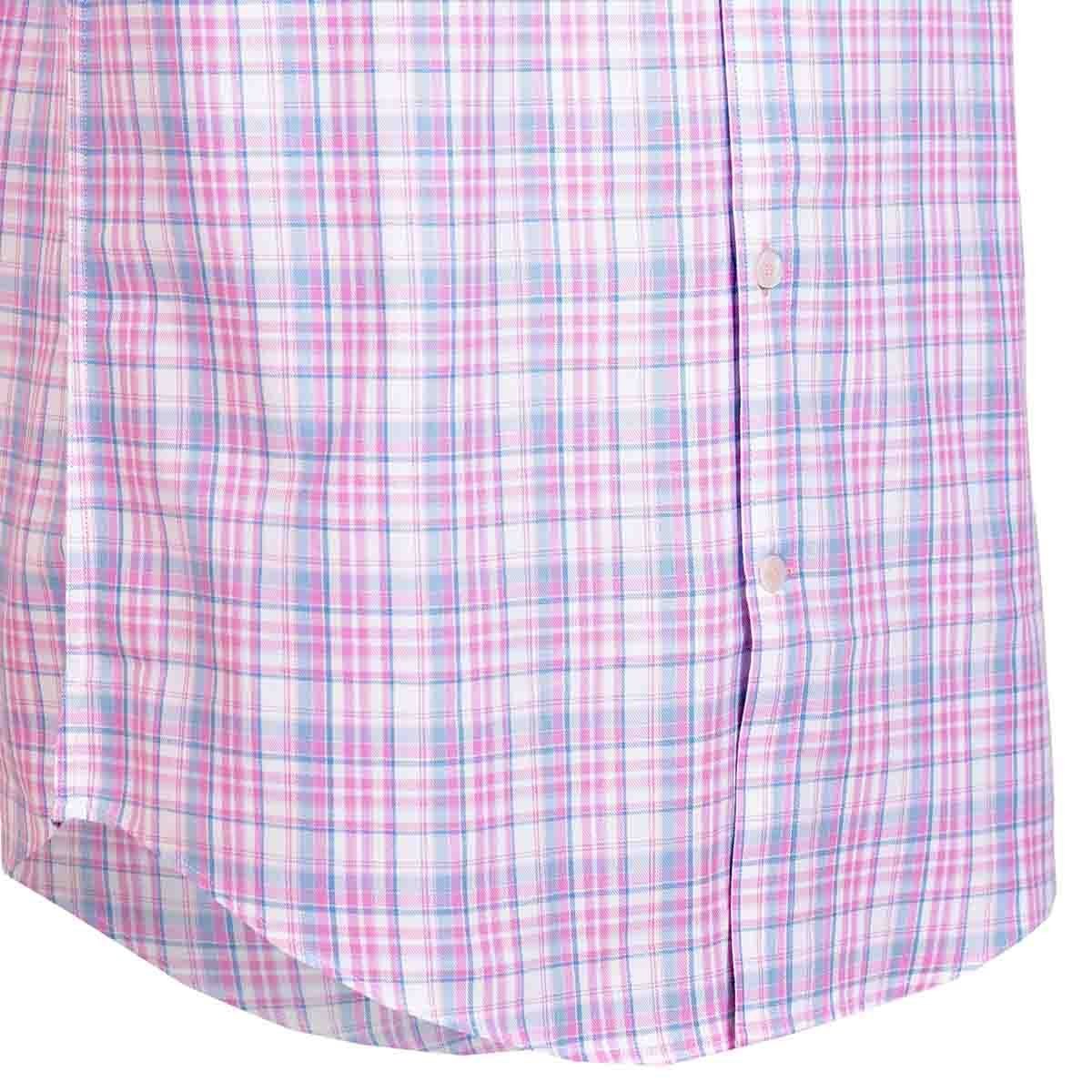 Camisa Manga Corta Color Rosa Alx