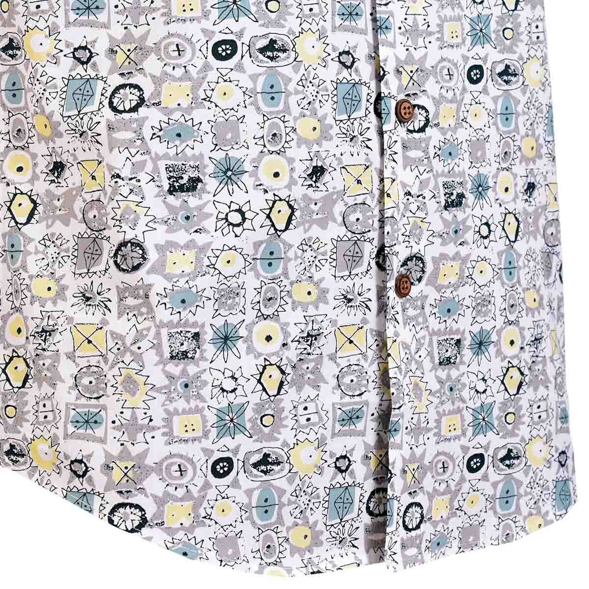 Camisa Manga Corta Color Gris Bruno Magnani para Caballero