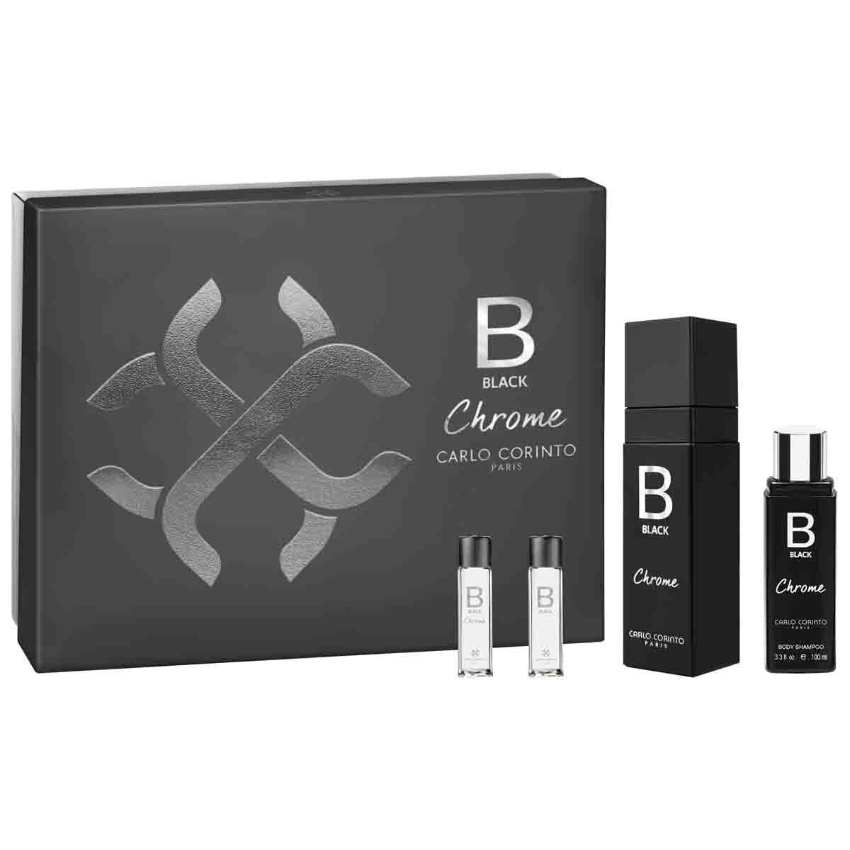 Estuche para Caballero Carlo Corinto Black Chrome Edt 100 Ml