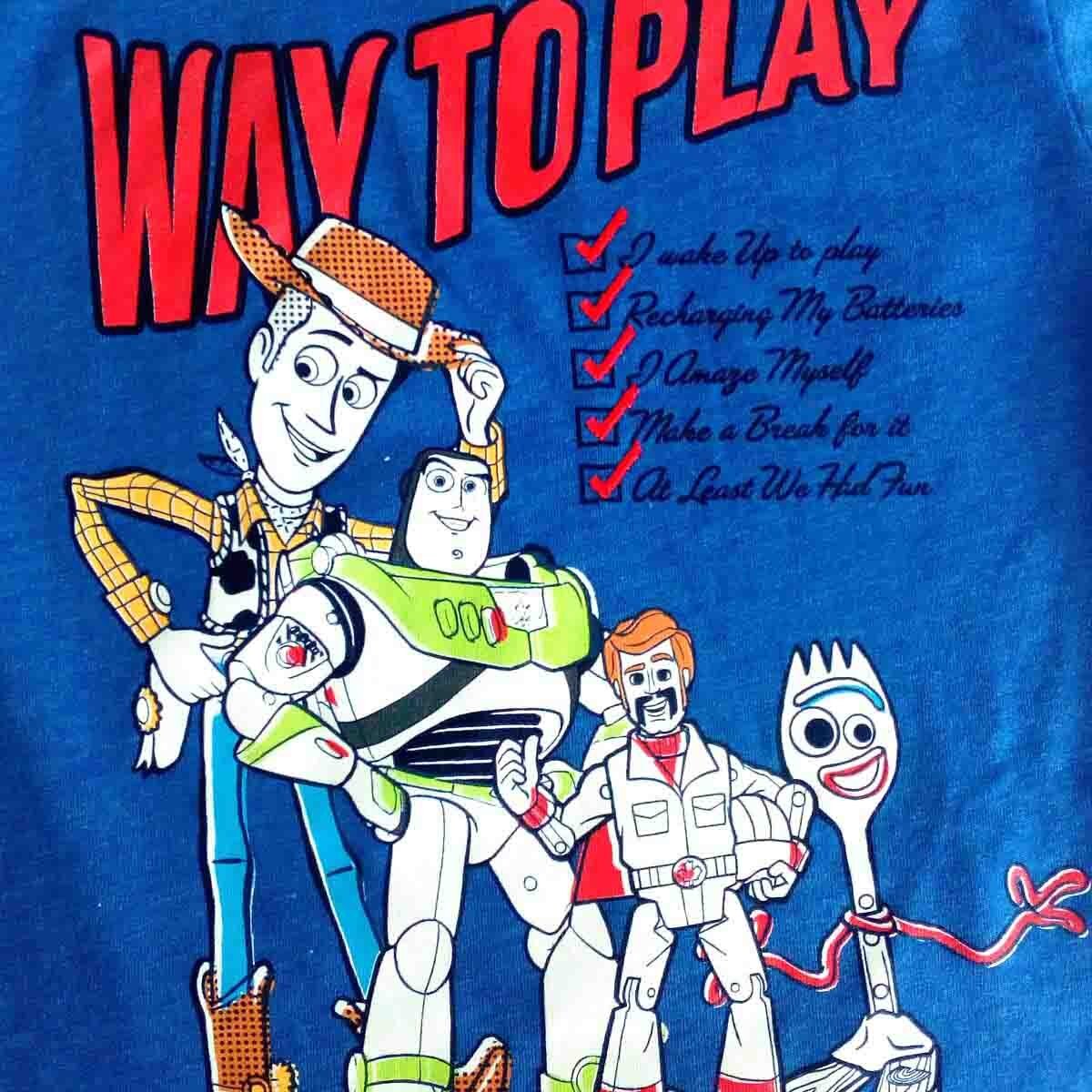 Playera Estampada Color Azul Toy Story para Niño