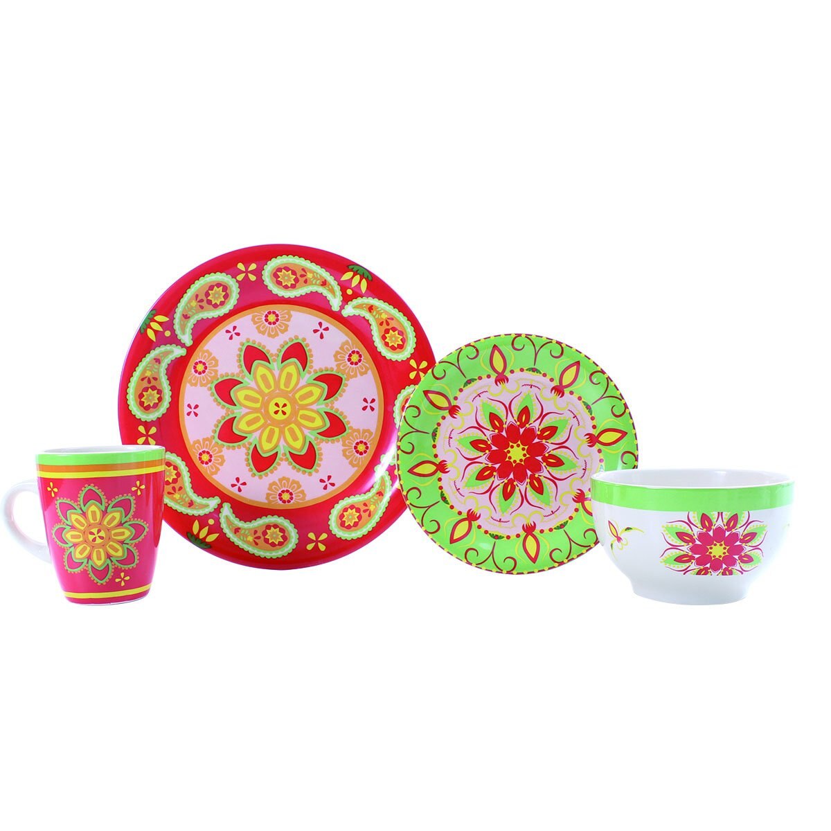 Vajilla de Porcelana Boho Wood 16 Crown Baccara