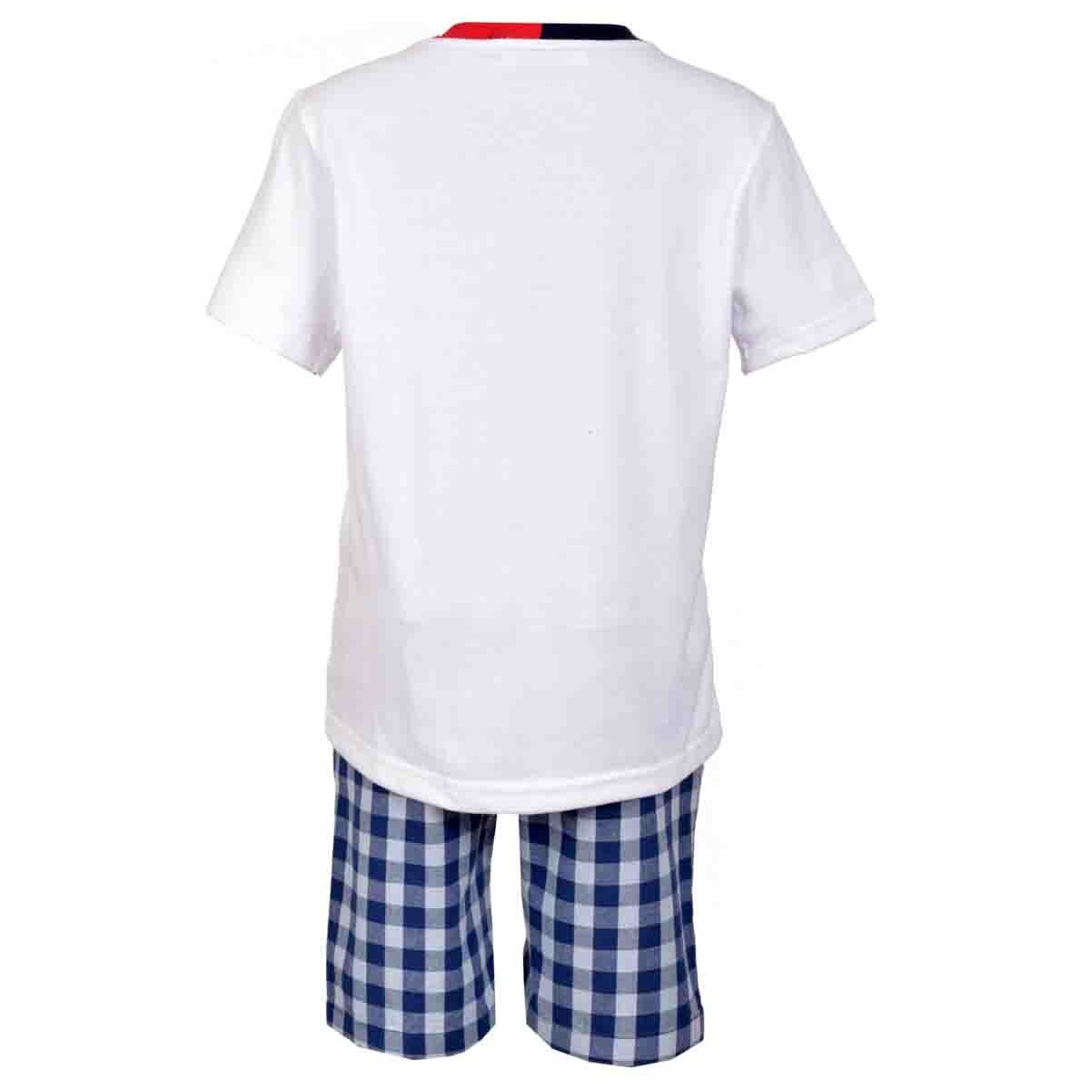 Conjunto con Playera Manga Corta Y Bermuda Color Azul Being 2 Nice