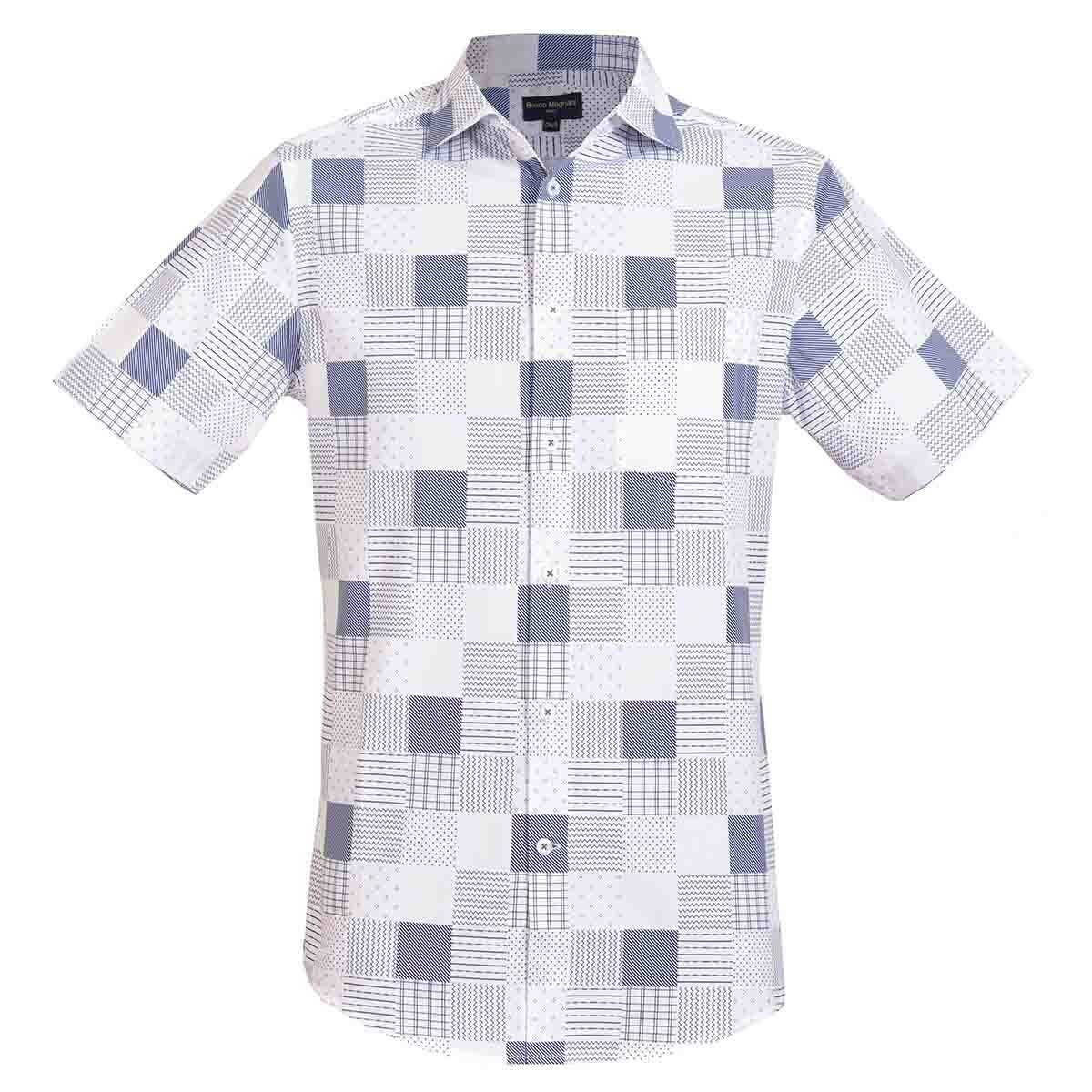 Camisa Manga Corta Color Blanco Bruno Magnani