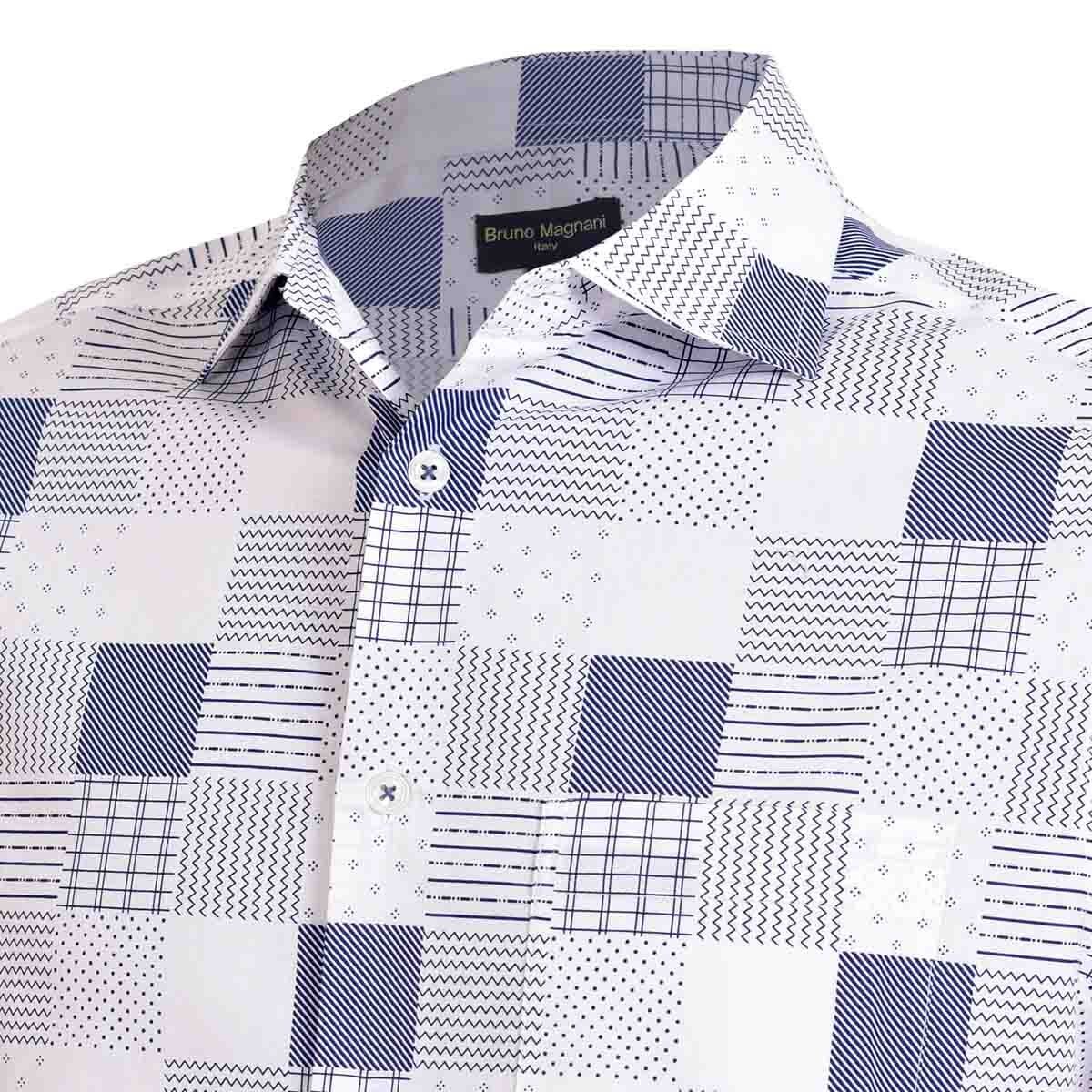 Camisa Manga Corta Color Blanco Bruno Magnani
