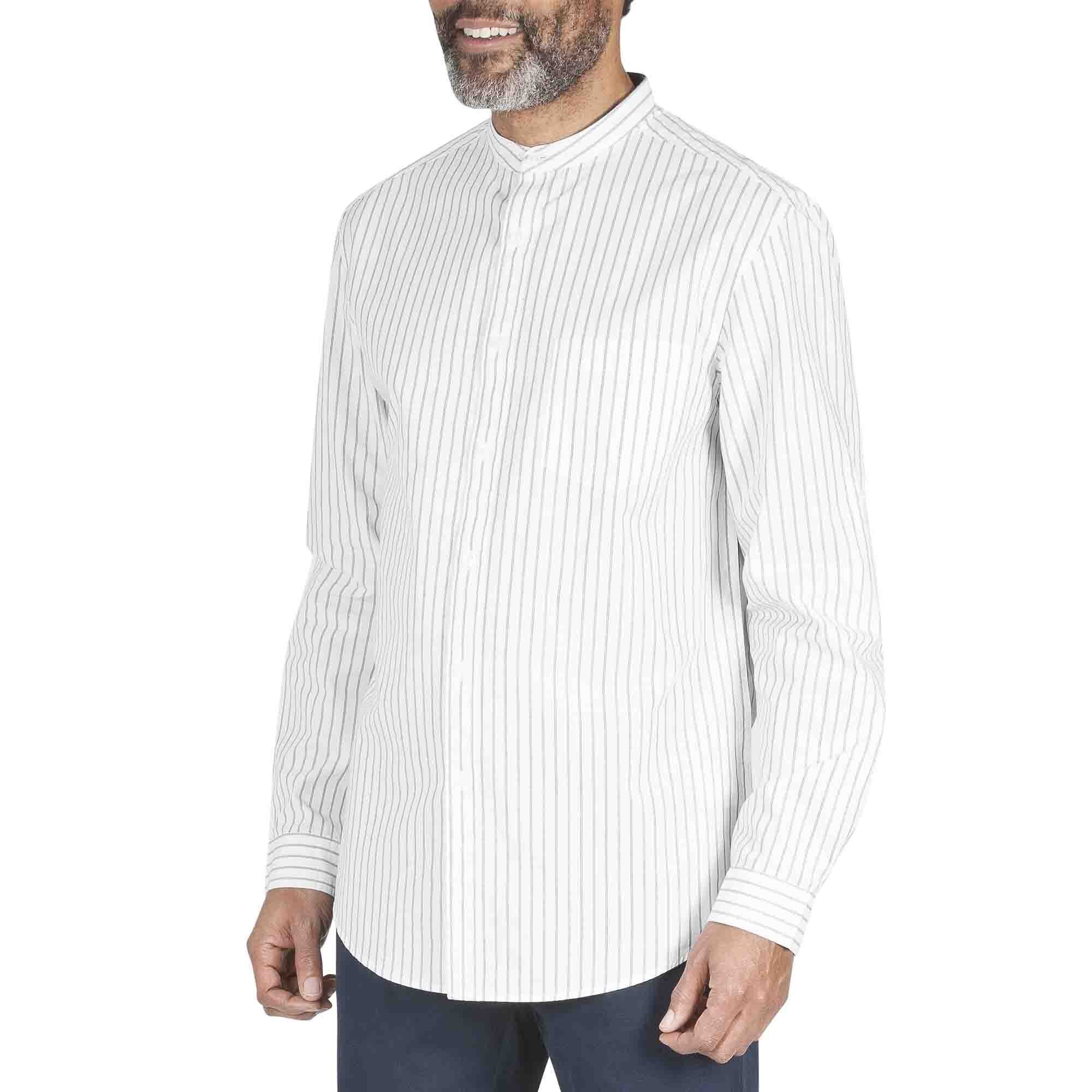 Camisa Manga Larga Color Crema Haggar para Caballero