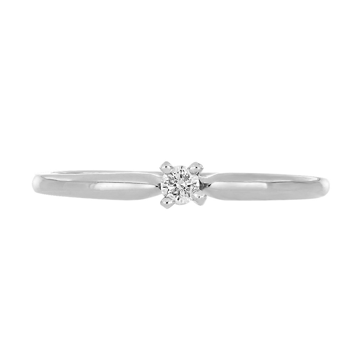 Solitario 14K Y Diamante Romanza