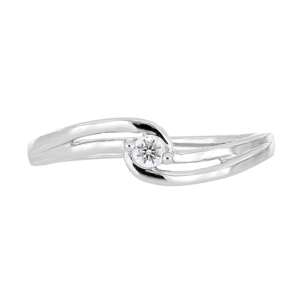 Solitario 14K y Diamante Romanza