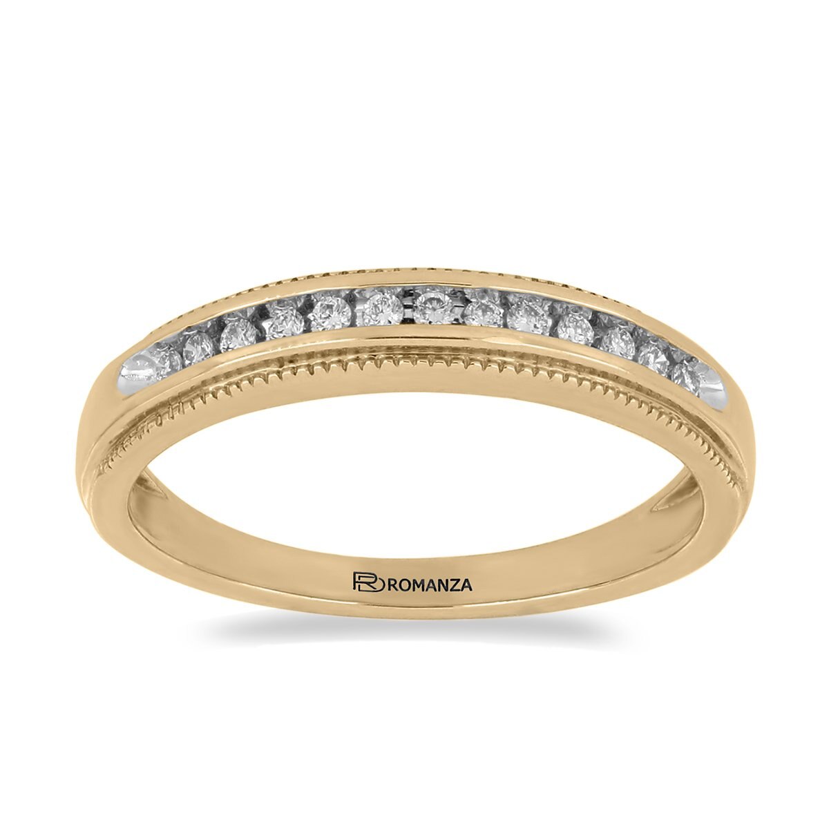 Anillo 14K Y Diamante Romanza