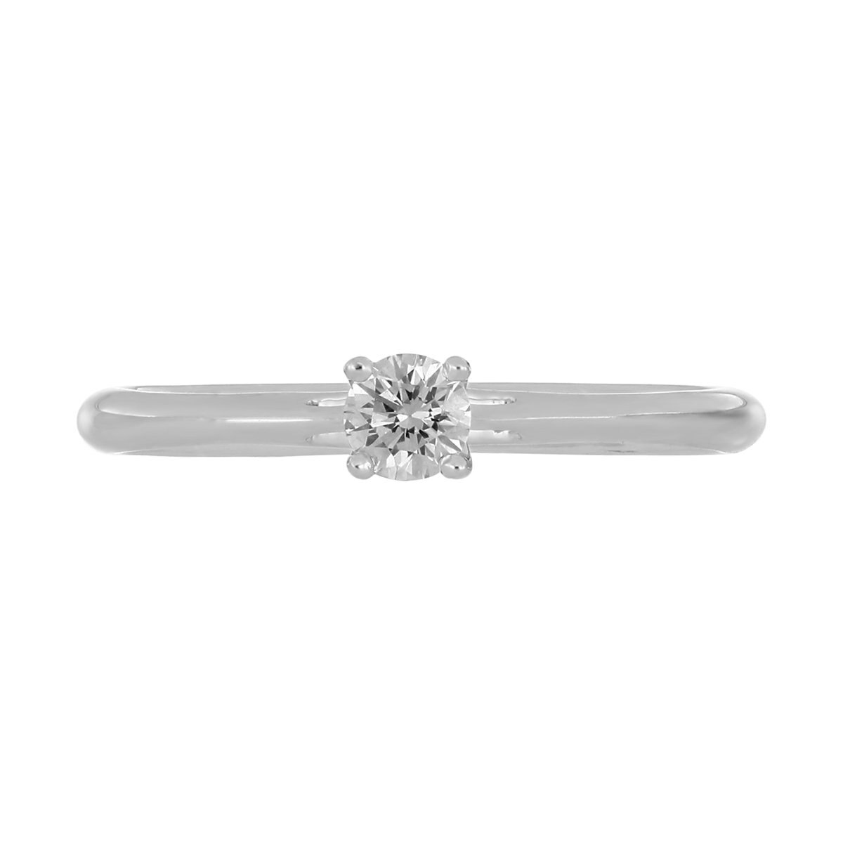 Solitario 14K y Diamante Romanza