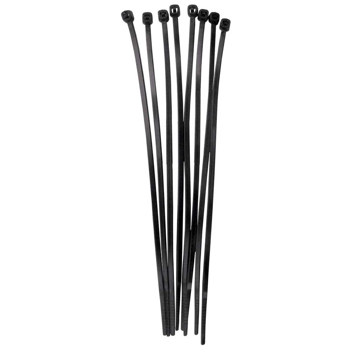 Cinchos de Plástico 2.5X 190Mm 100 Pzas Negro Mikels